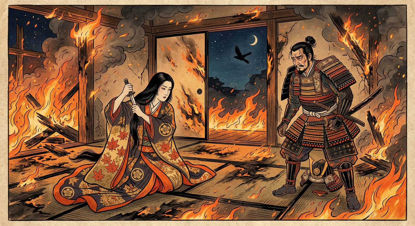 お市の方～夫の最期に髪を切り命を共にする～