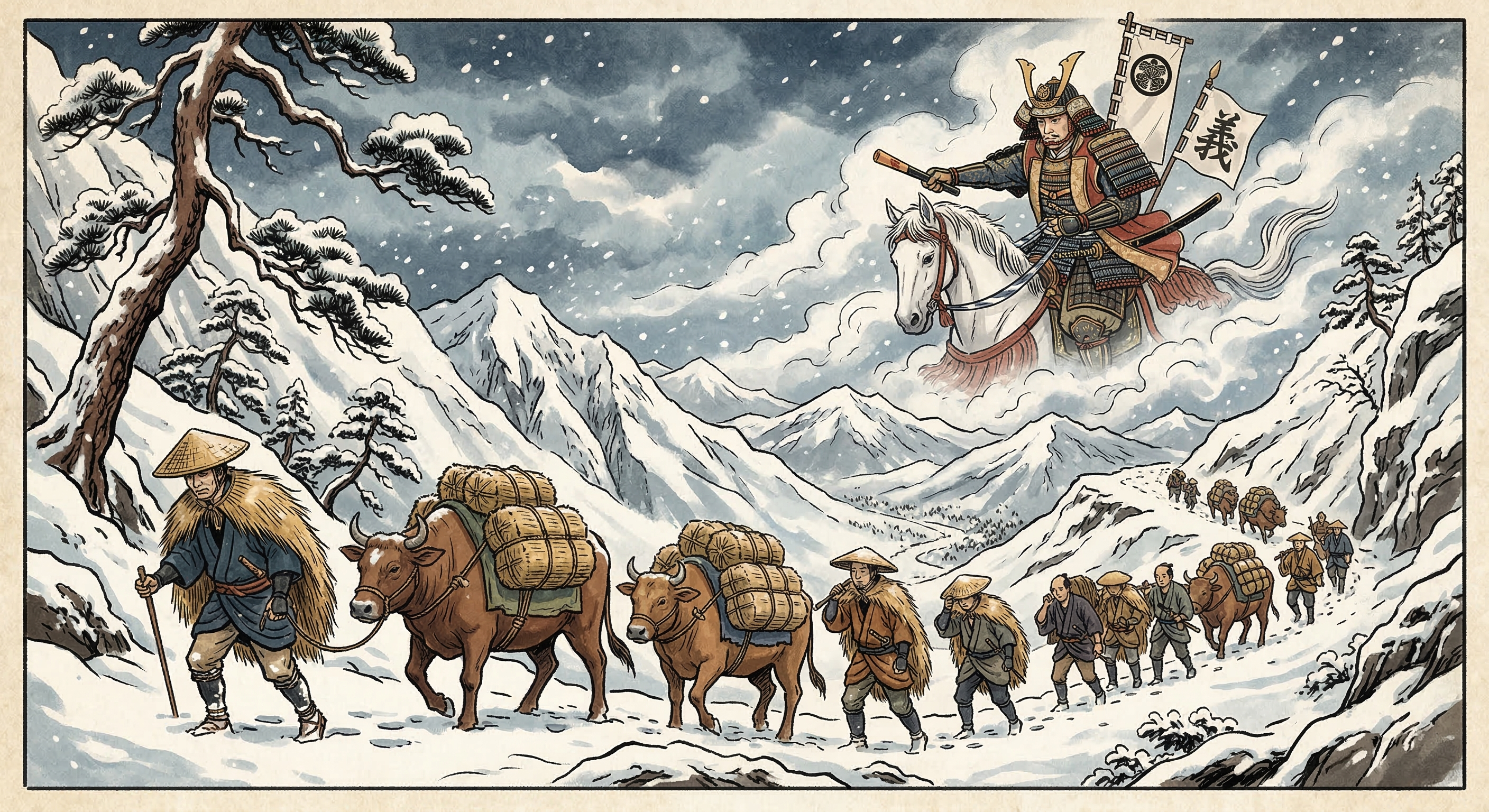 上杉謙信～敵将飢えに苦しむと聞き義の塩贈る～