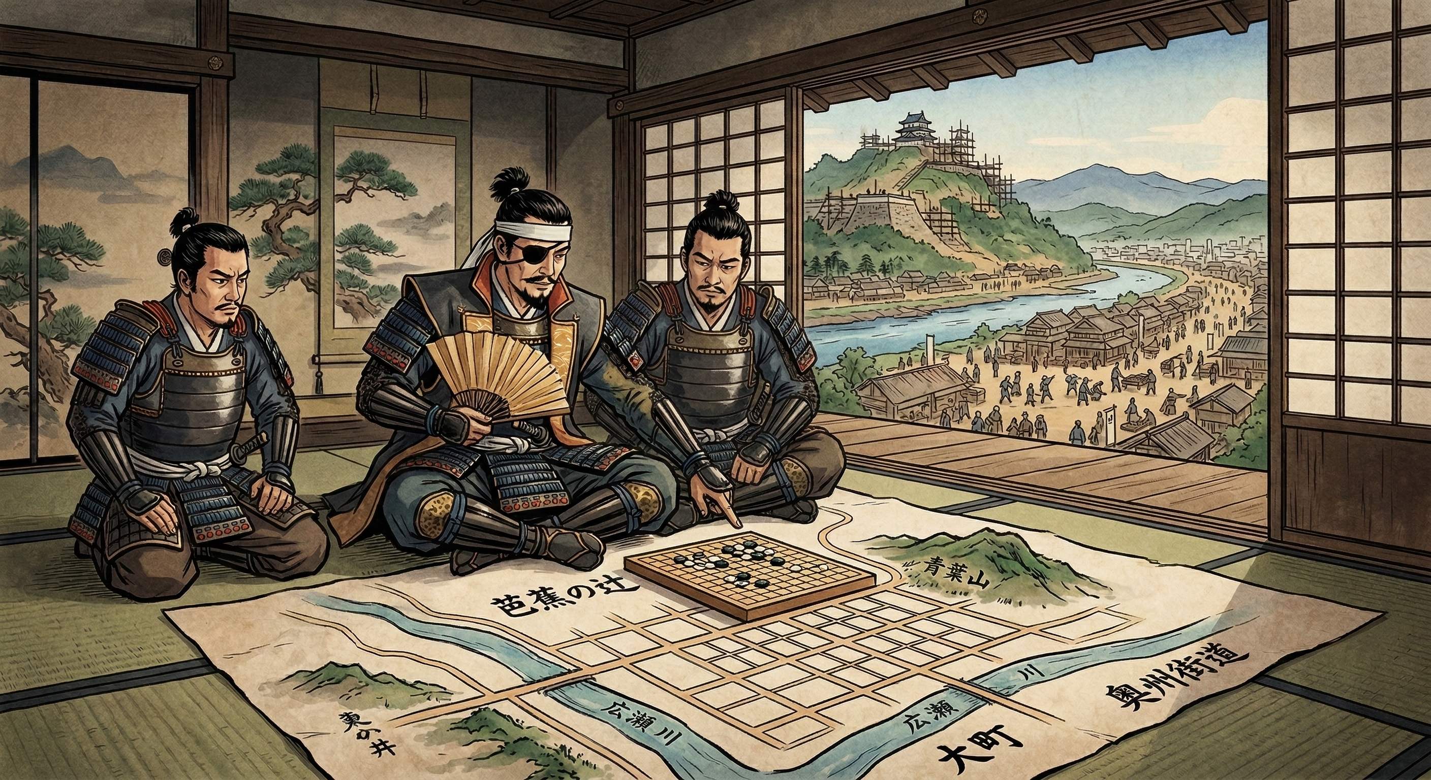 伊達政宗～城下建設で町割りを碁盤で決定～