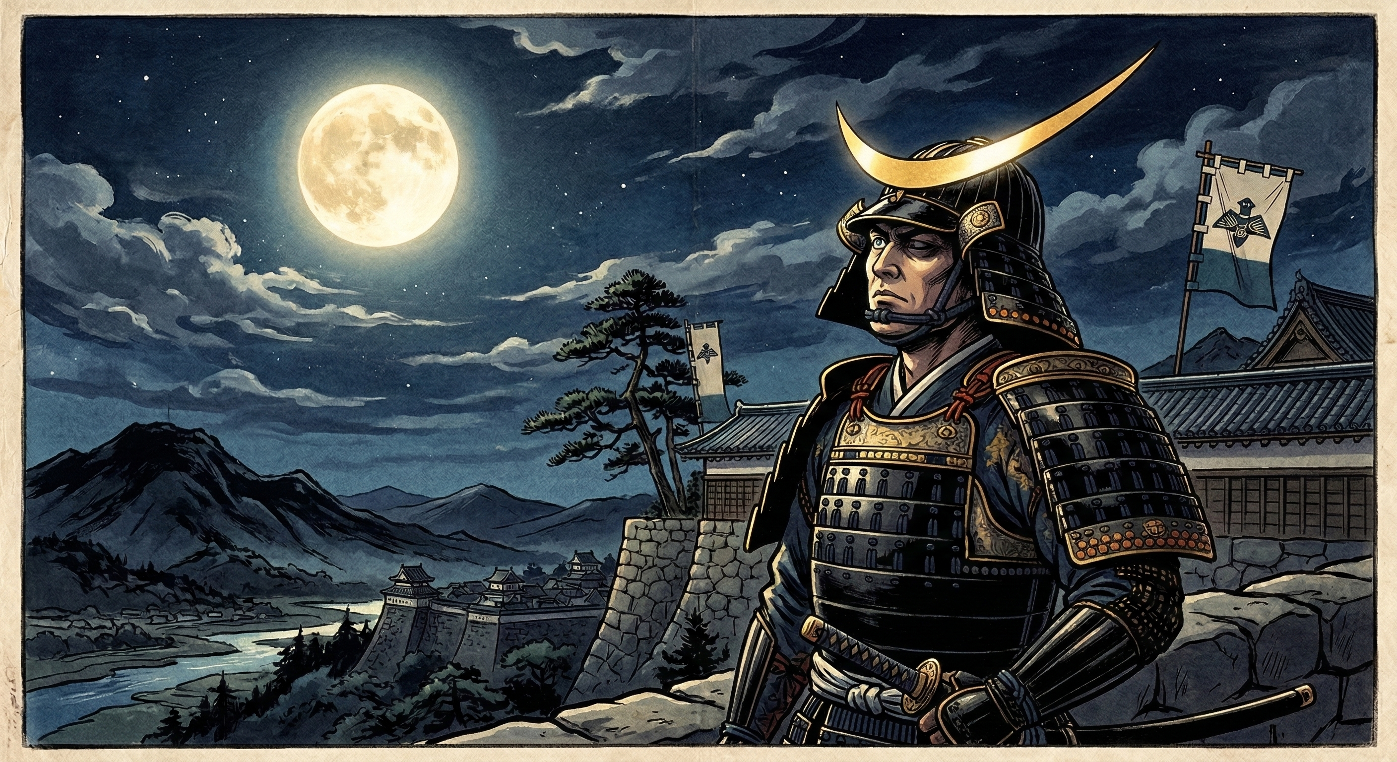 伊達政宗の「独眼の月」の逸話は史実でなく、隻眼と月を結びつけた後世の創作。政宗が隠した右目と、理想とした「心の月」の対比、日本神話の「右目＝月」の背景を解説。