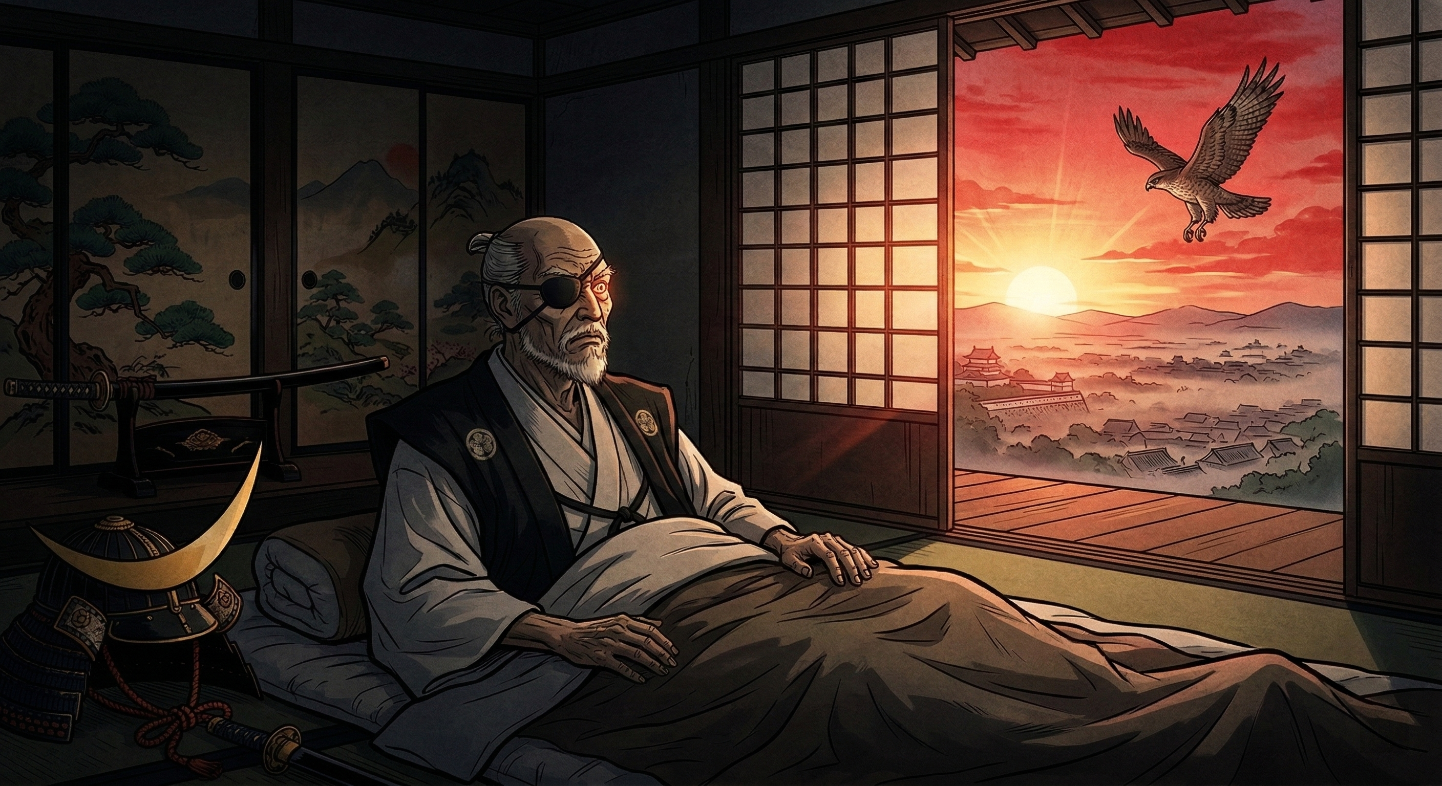 伊達政宗の「死しても我が眼は東を向け」という野望譚は史実ではないが、彼の不屈の精神、天下への野望、そして後世の人々が抱く英雄像が融合した物語。