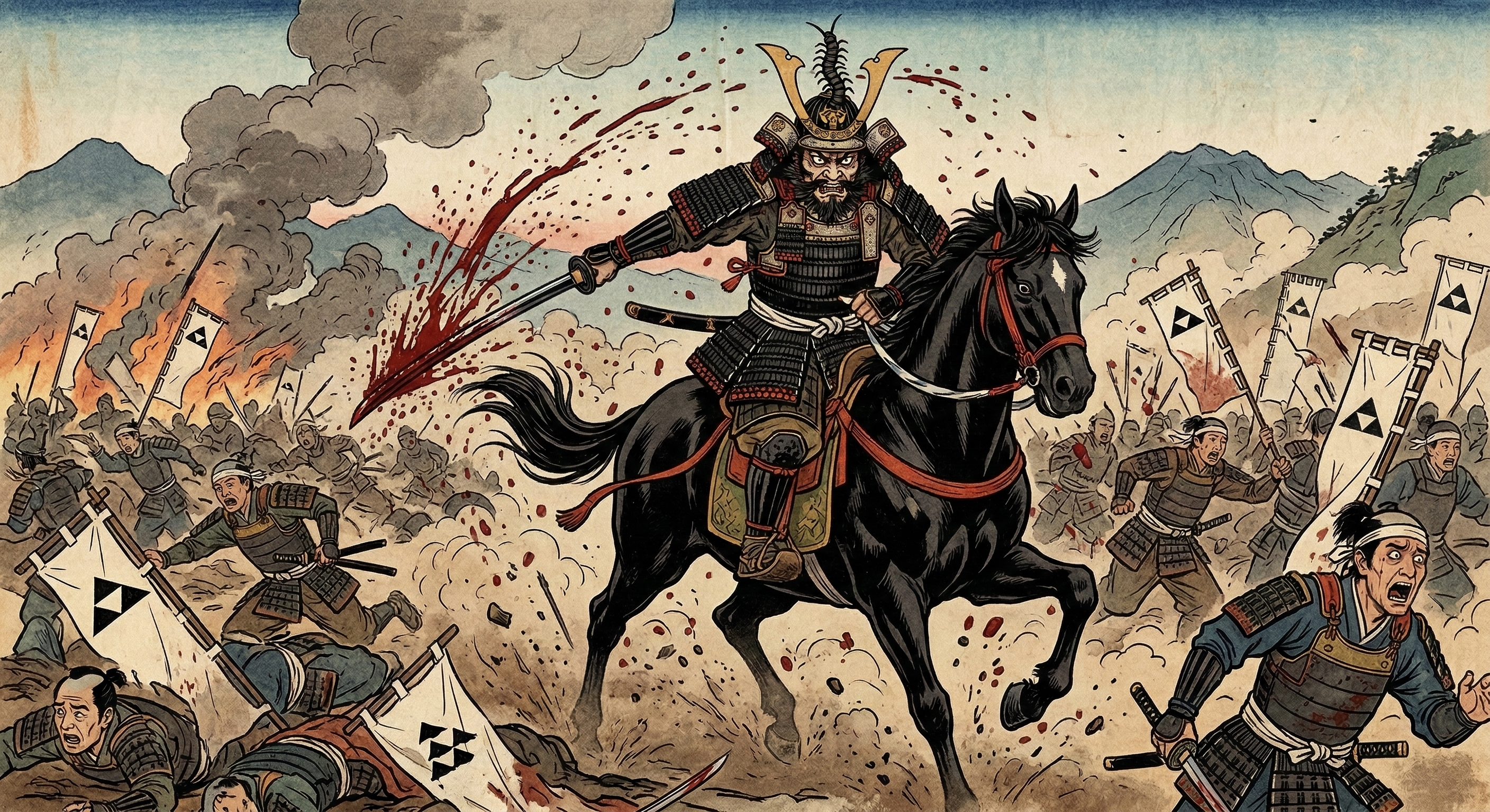 佐竹義重～太刀一閃血振い退く鬼義重～