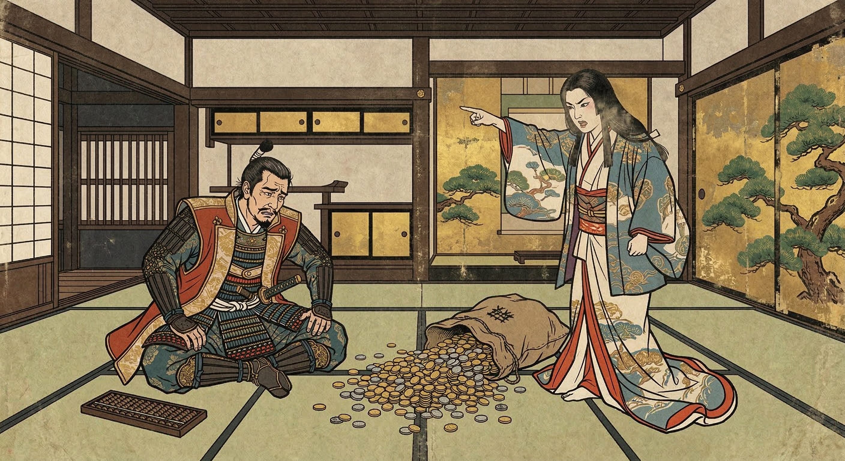 前田利家～妻まつ、鎧を着て陣を励ます～