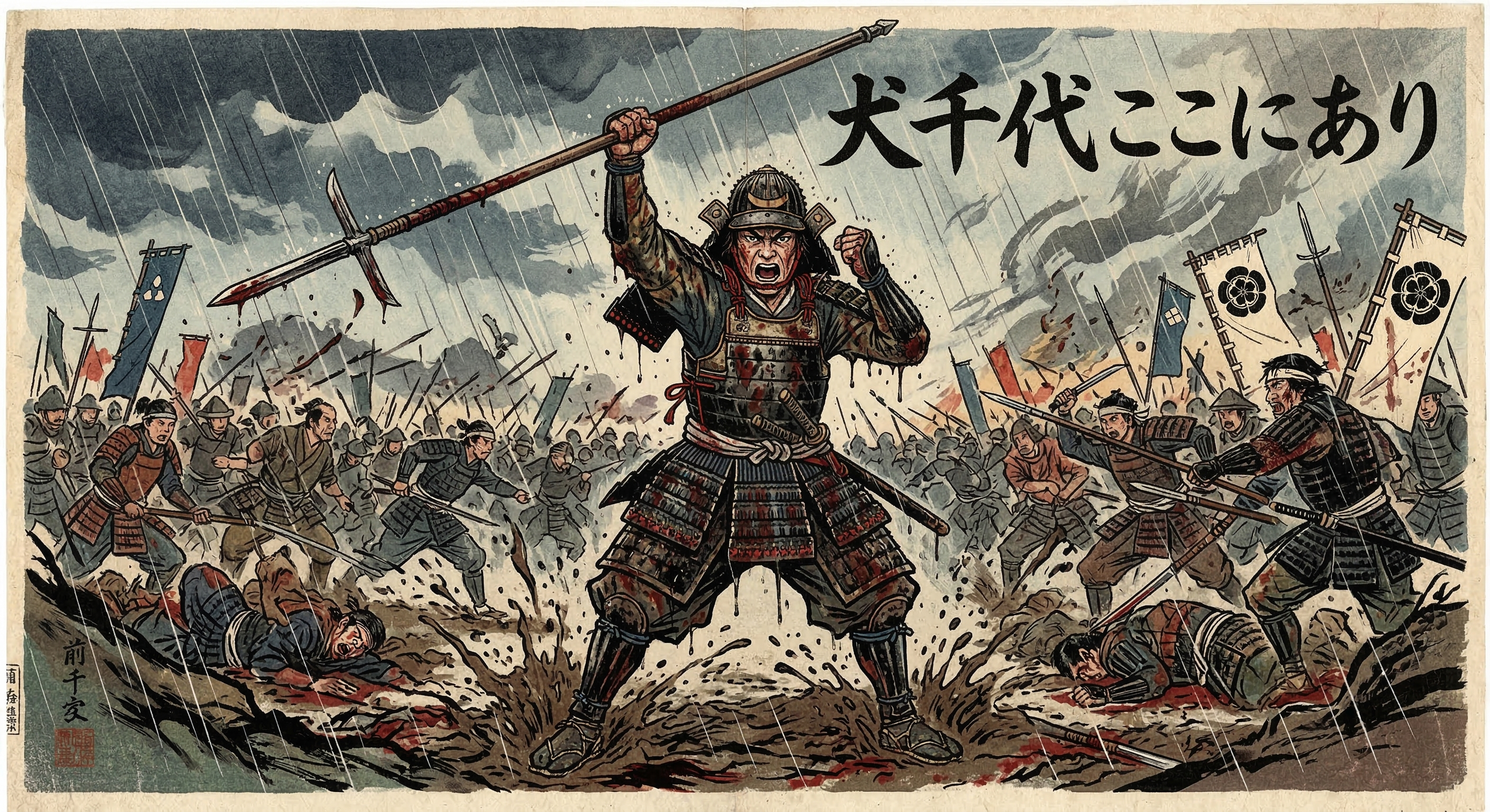 前田利家の「犬千代ここにあり」の逸話は、勘当された利家が赦免を求め無許可で戦う絶望的状況を象徴する後世の創作。二年五首級に渡る赦免への行動の真実を解説。