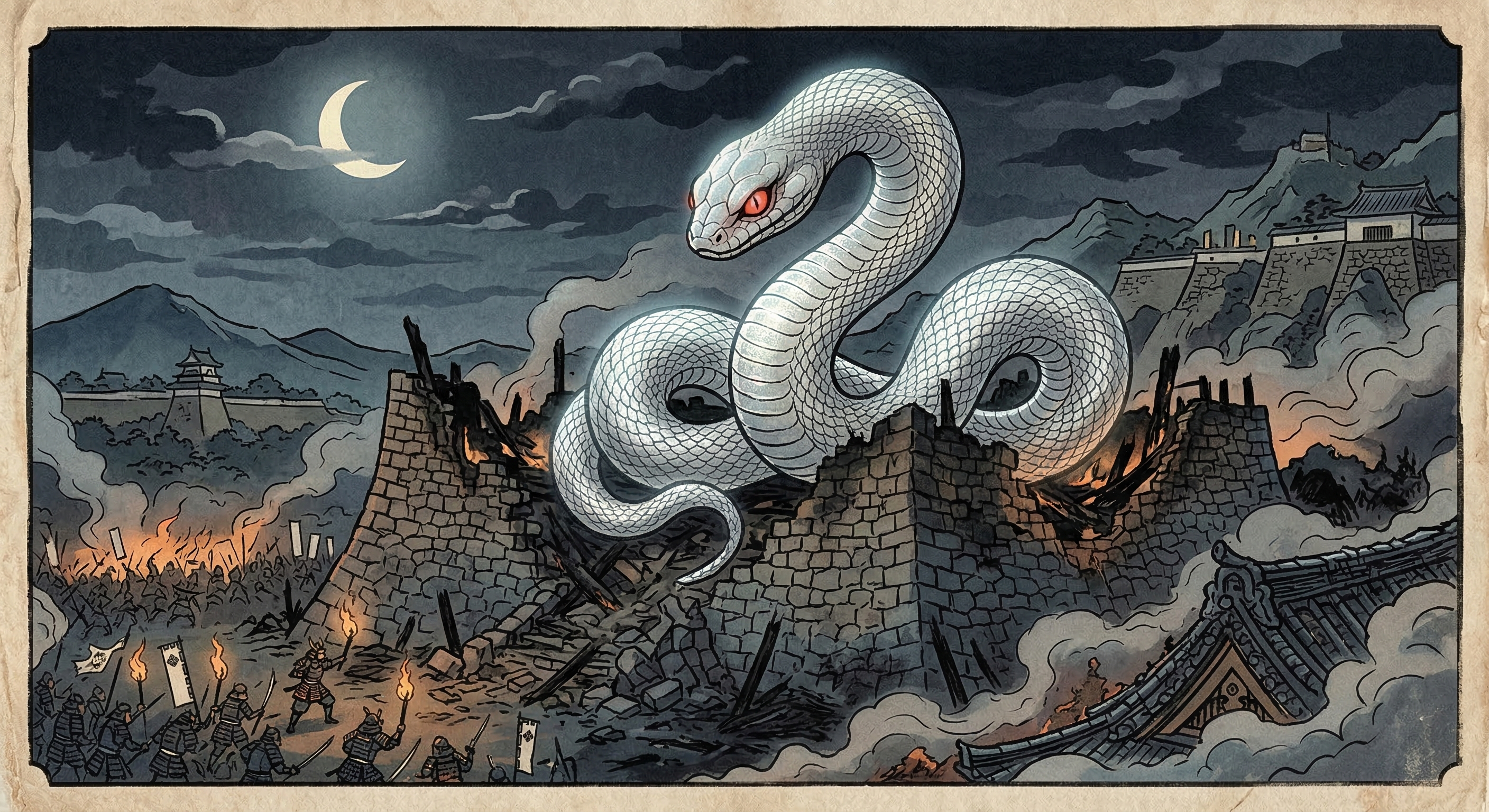 加藤清正の死後、白蛇となり熊本城を守った伝説の深層。神格化、蛇との関連、西南戦争の極限状況が結びつき、人々を奮い立たせた希望の物語を解説。