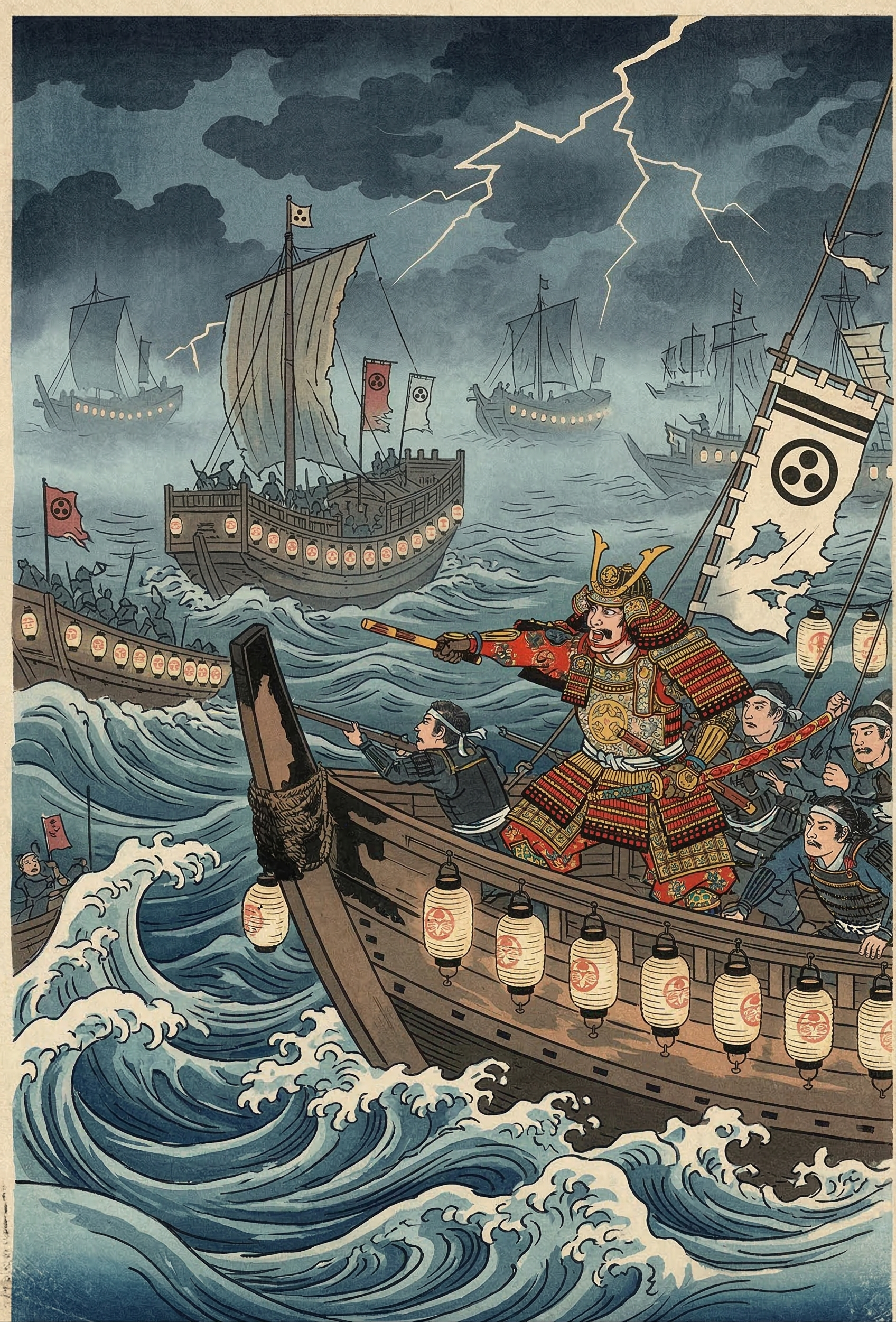 吉川元春～海霧の夜奇襲、提灯逆さ掲げ混乱～