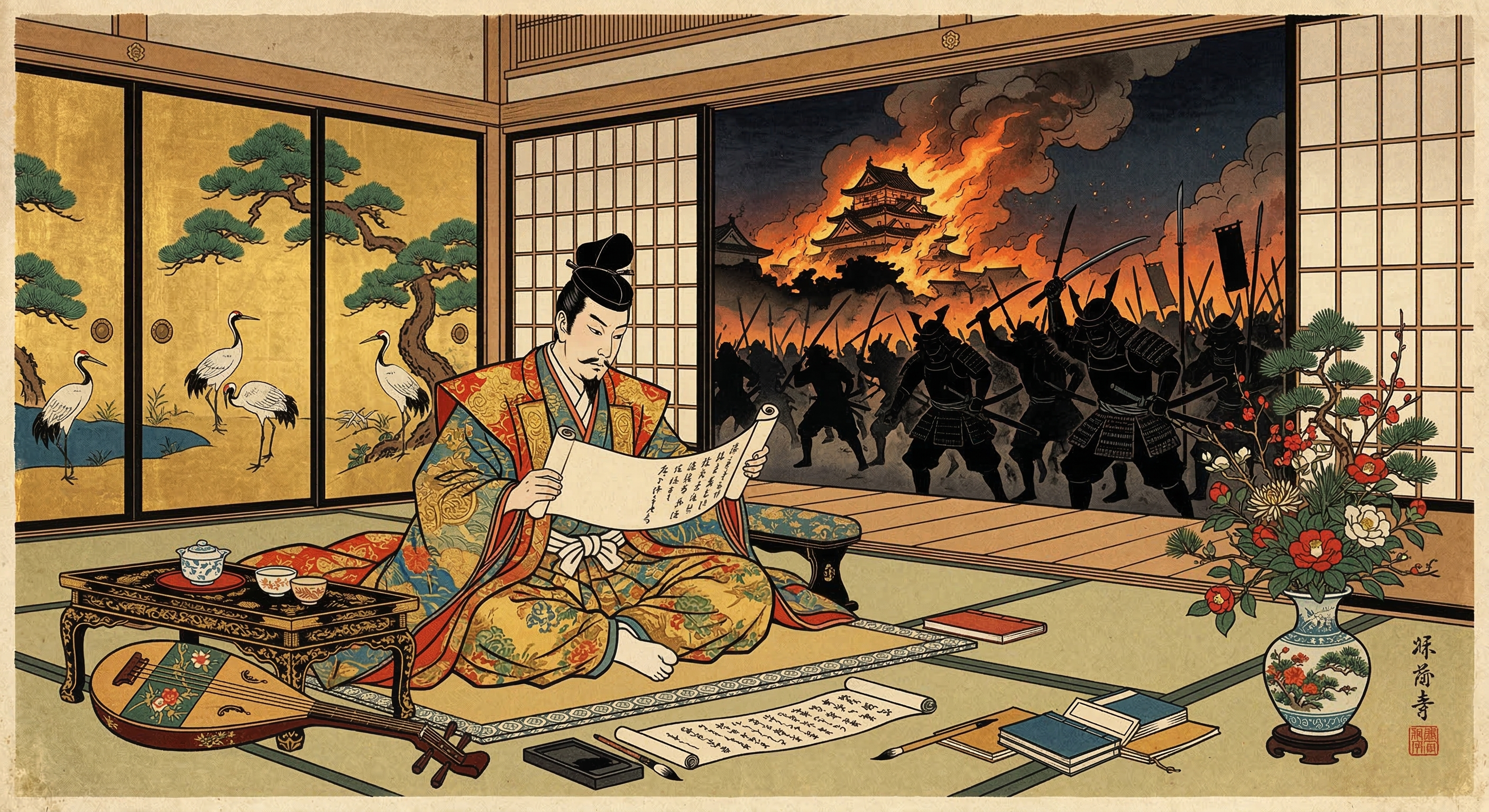 大内義隆の生涯を再評価。出雲での敗戦と愛息の死、文化への傾倒、山口遷都計画が陶隆房の謀反を招き、大内家滅亡へと至る悲劇の真実を解明する。