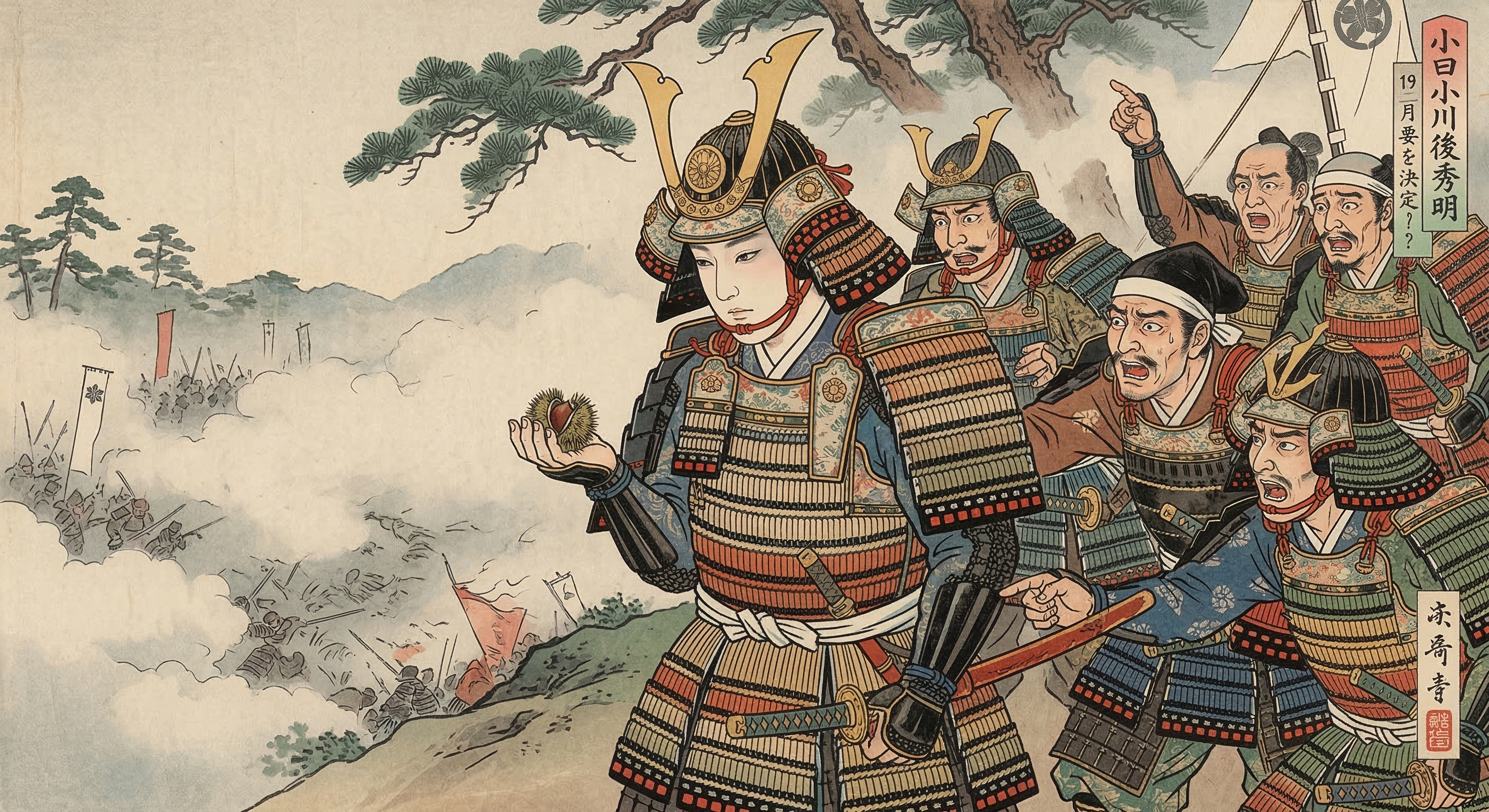 小早川秀秋～寝返る前、陣中で栗拾い伝説～