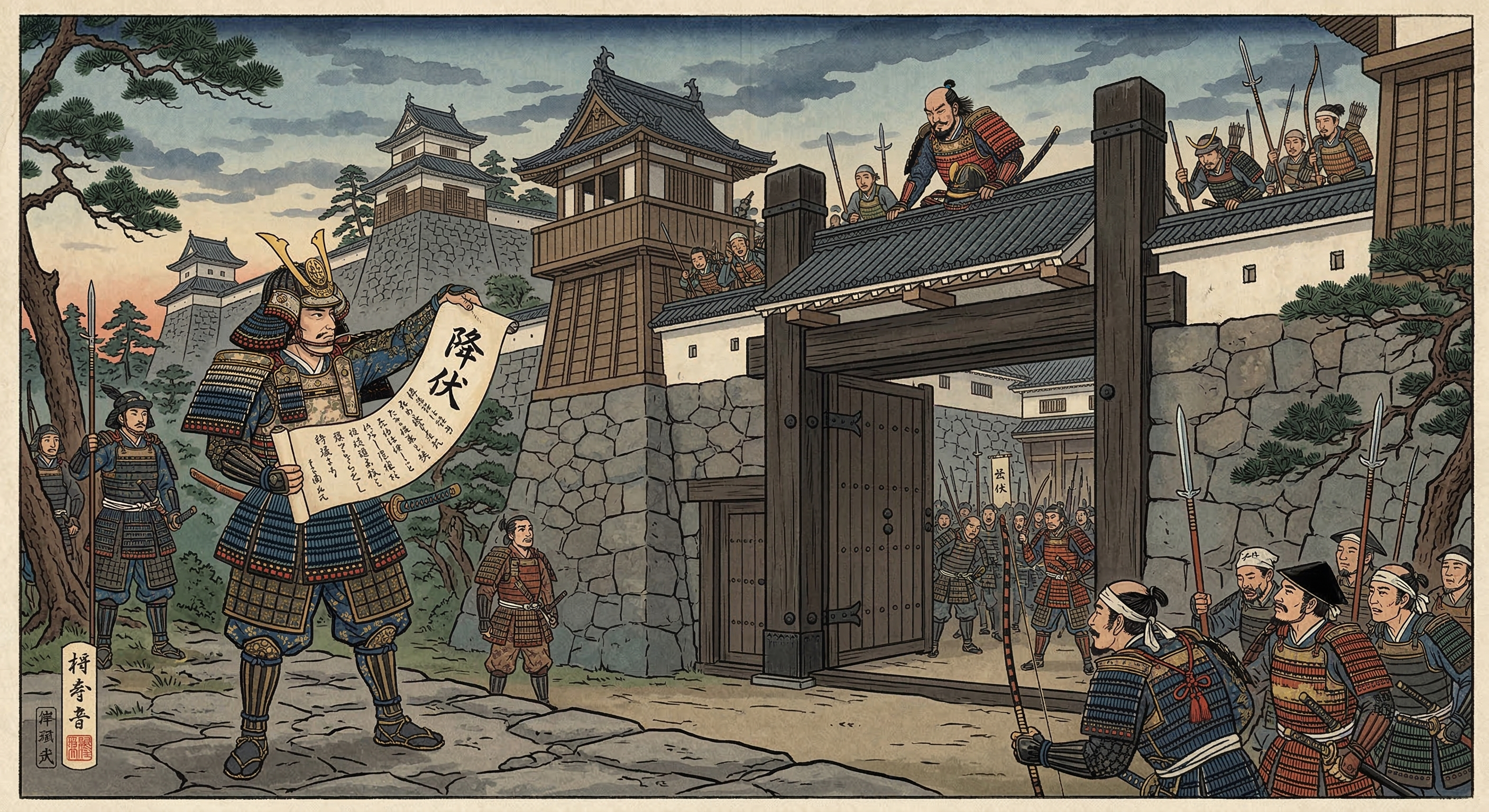 小野道風を祖と称した侍～書道で敵将感服させ開城させる～