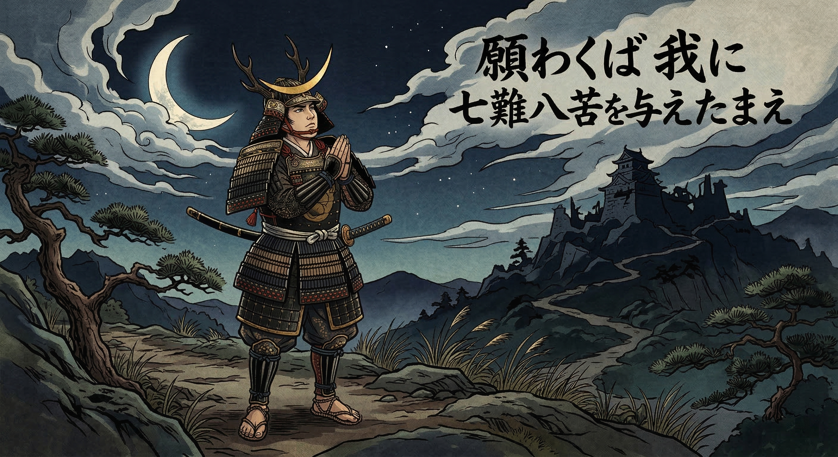 山中鹿之助～月に向かい七難八苦を願う苦難～