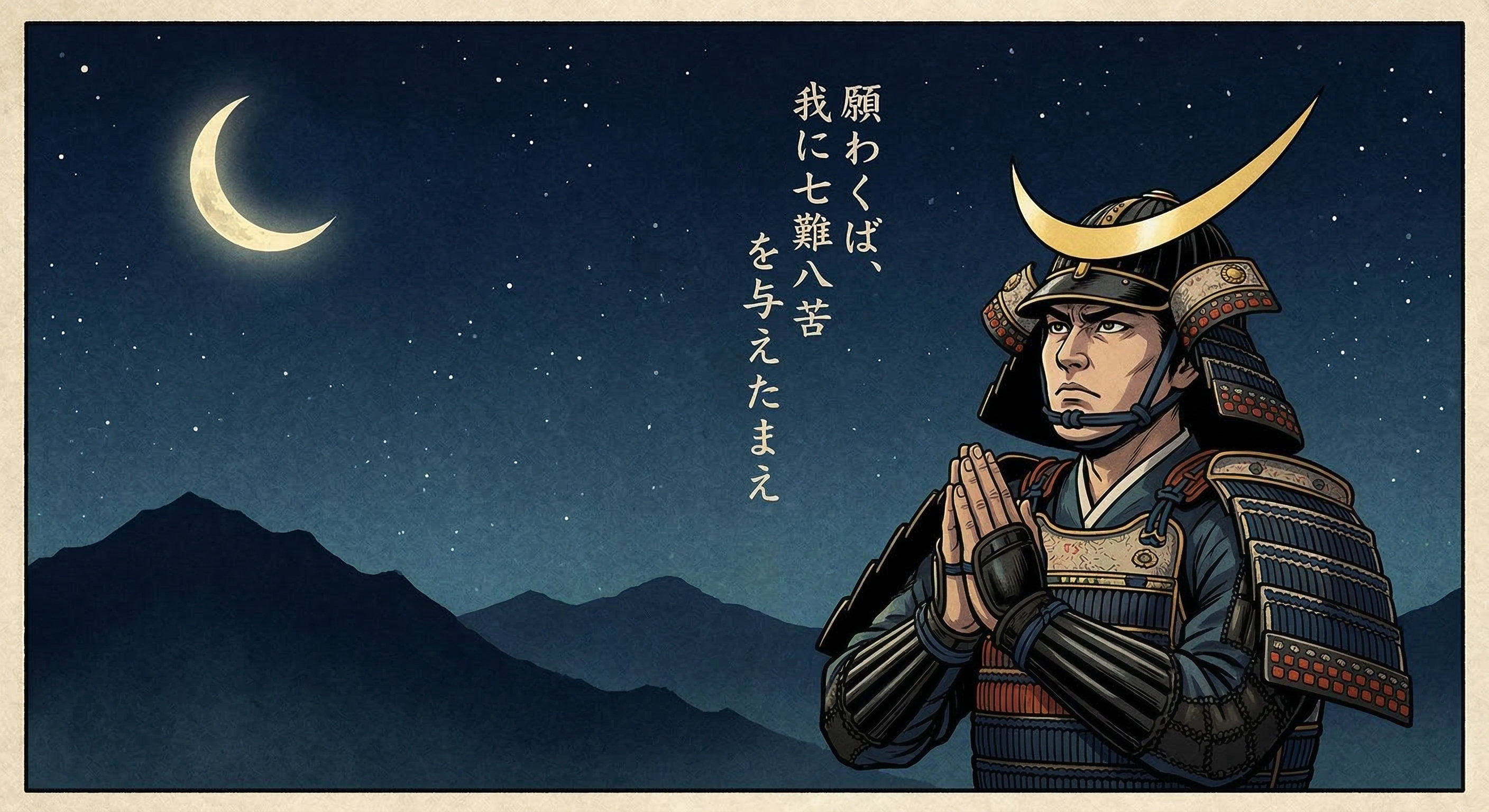 山中鹿介～月へ七難八苦を祈り再興誓～