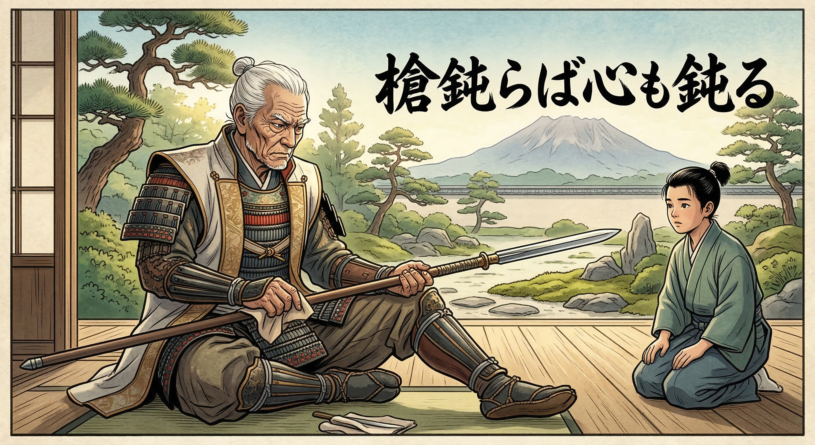 島津義弘の「槍鈍らば心も鈍る」鍛錬譚を深掘り。老いてなお武士道を追求した哲学、武と心の関係性、そして薩摩武士道への影響を考察する。
