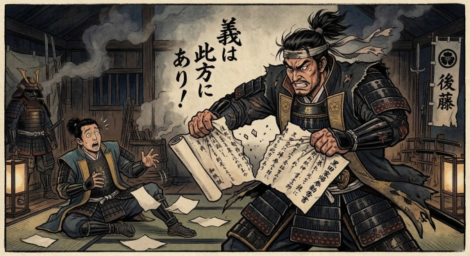 後藤又兵衛　～帰参要請断ち切り「義は此方」～