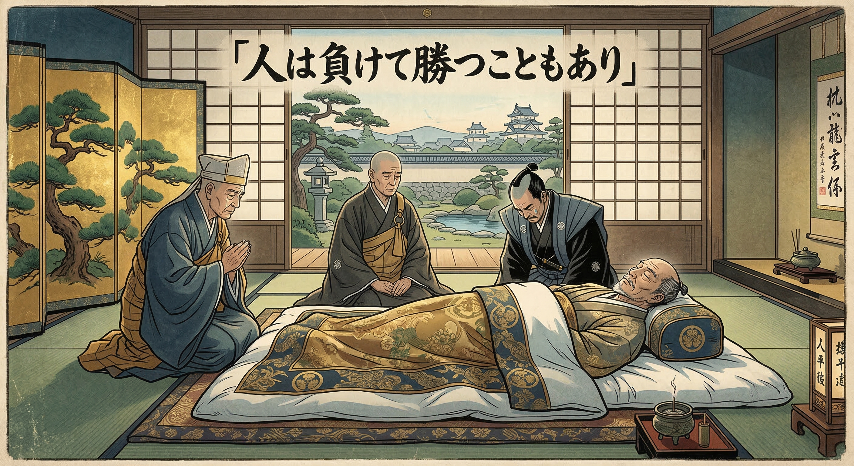 徳川家康の「人は負けて勝つこともあり」という言葉は、彼の生涯を象徴するが、史実ではなく明治期に創作された逸話であり、その哲学は彼の人生で実践された。