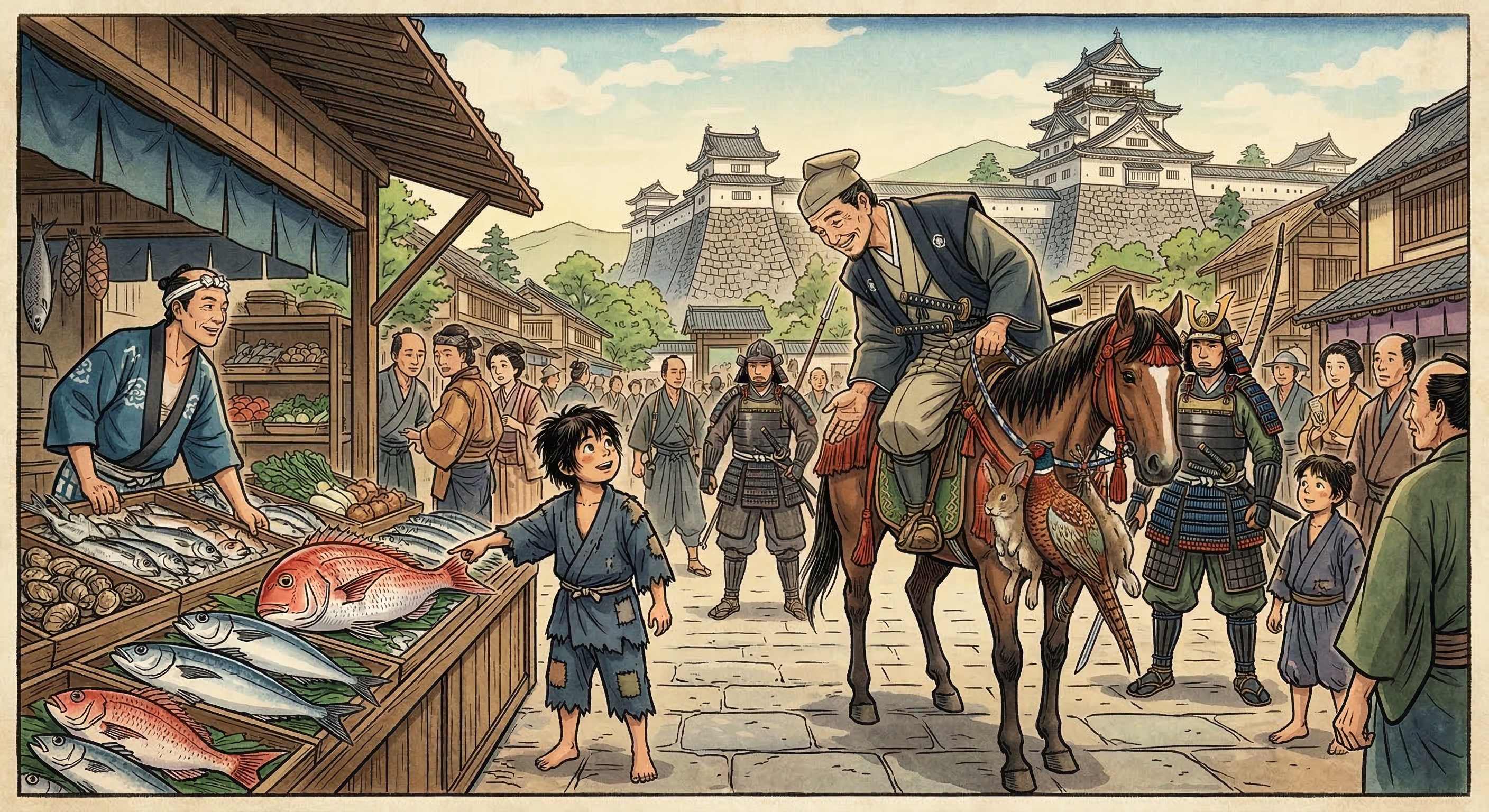 徳川家康「天下も腹も小事より乱る」教訓譚を調査。子供と魚の逸話の情景、史料的根拠の不在、教訓譚の成立背景、家康の統治思想と自己規律、現代的意義を解明。