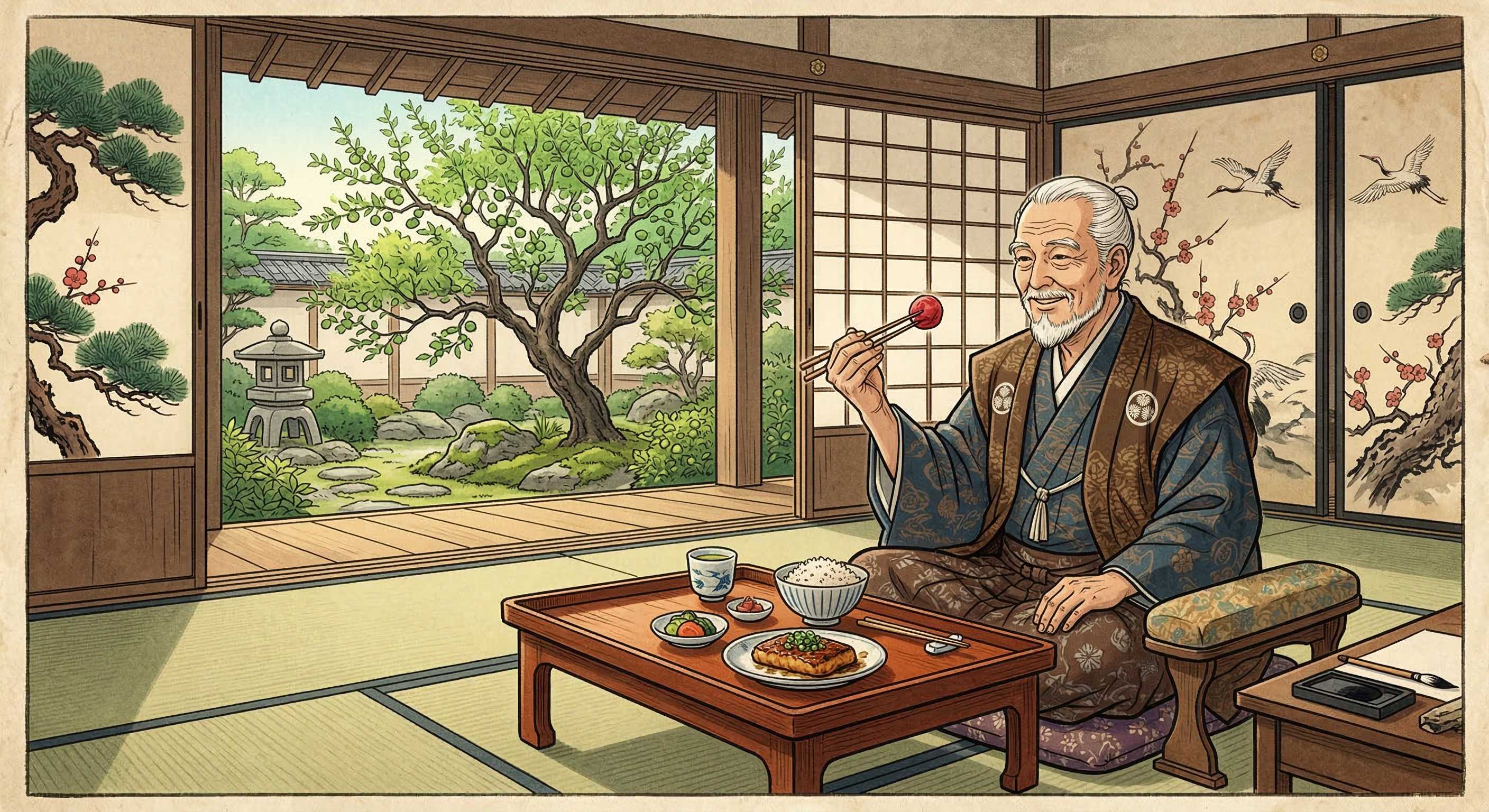 徳川家康～寿命を保つため梅干を毎朝食す～