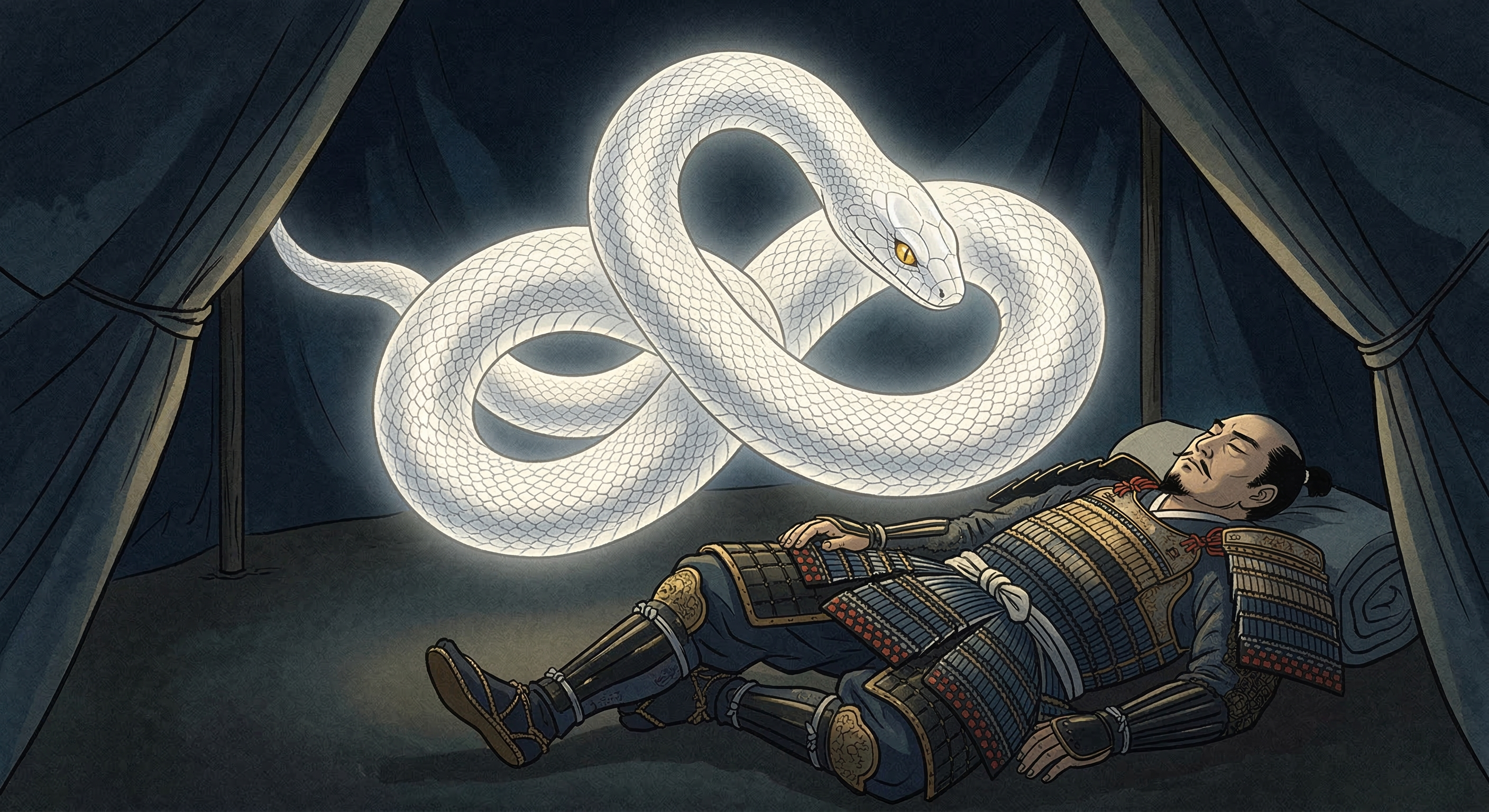 徳川家康～戦前夜夢で白蛇見て吉兆陣整う～