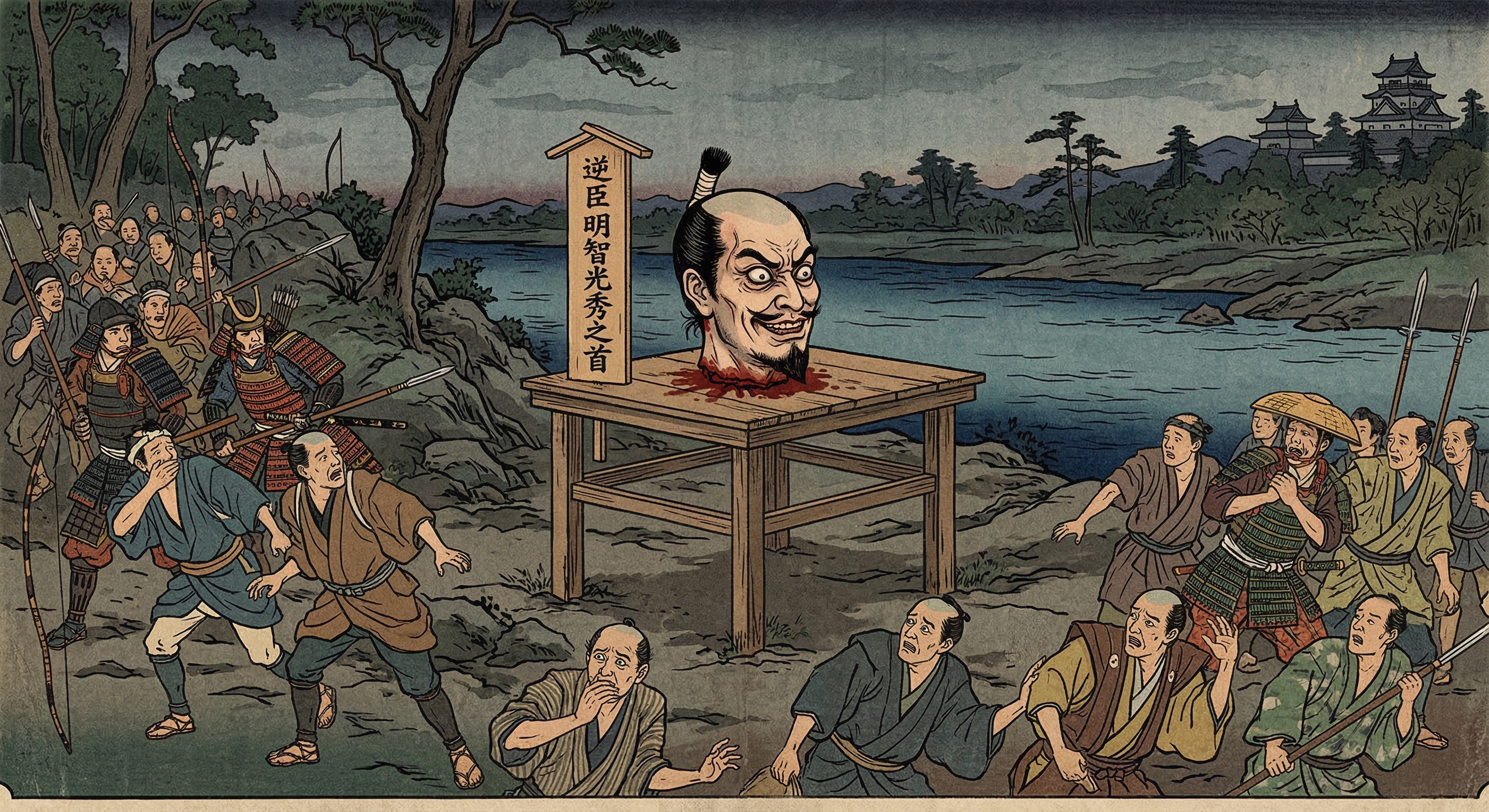 明智光秀の「討たれし後、首が三度笑う」怪奇譚を深層分析。史実性、伝承の背景、江戸文化と怨霊信仰、そして物語が創り出した光秀像を考察する。