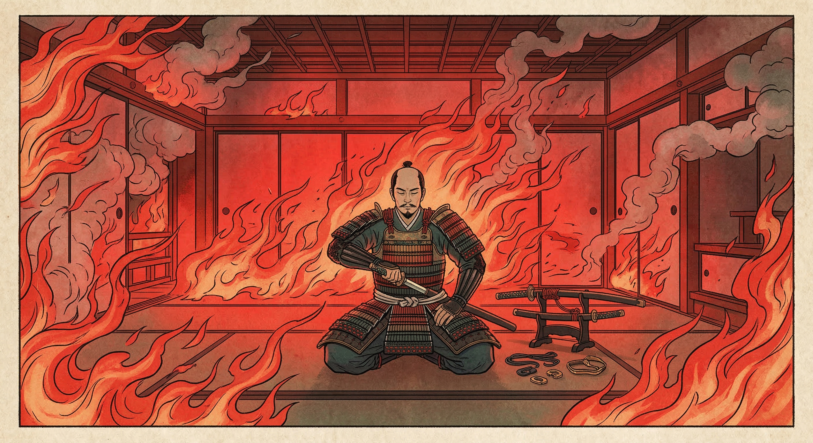 明智秀満～城に火を放ち忠義を果たす自刃～