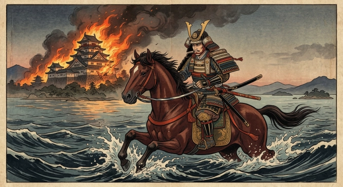 明智秀満　～城に火放ち湖へ身投げ忠節譚～