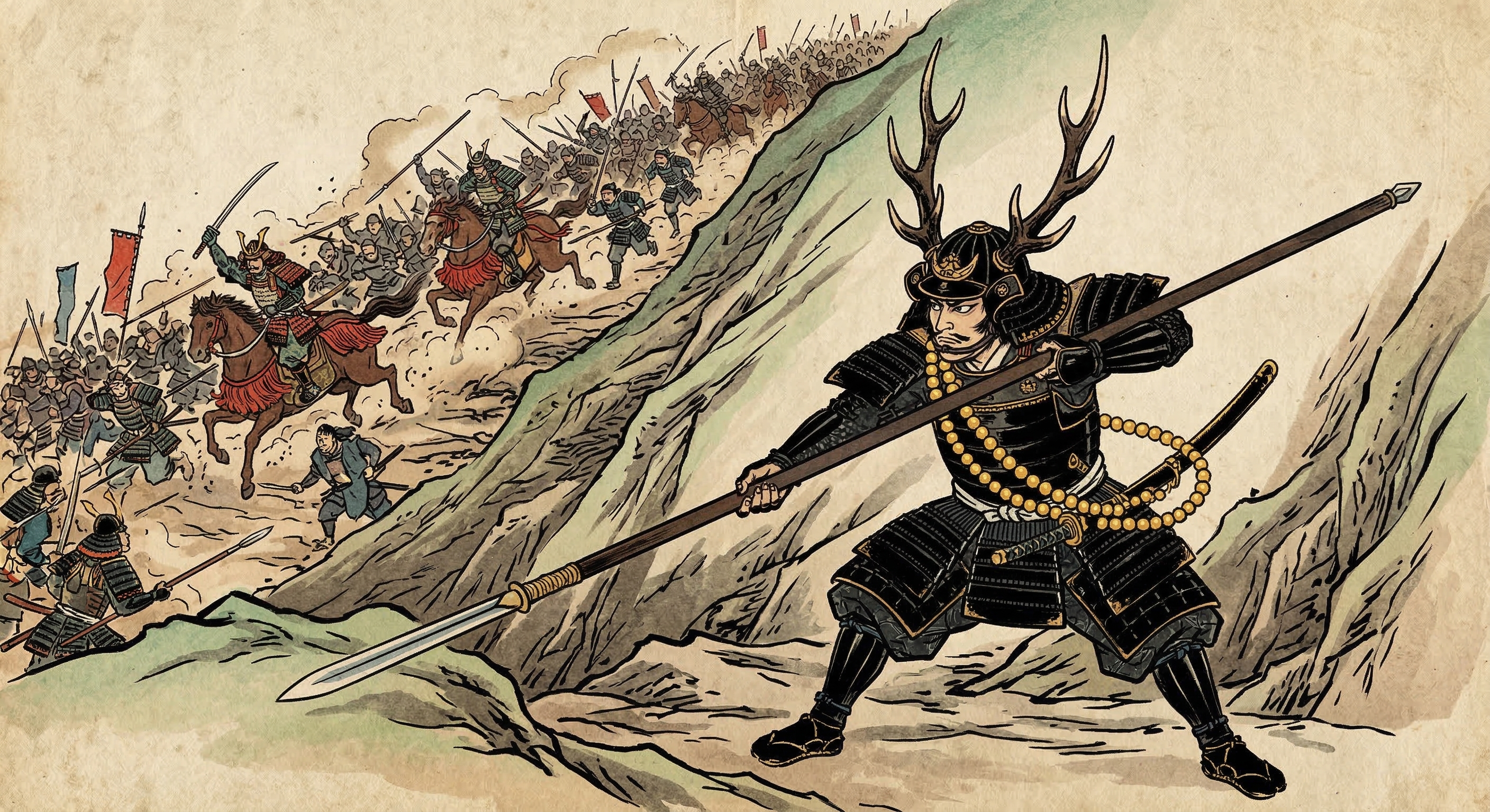 本多忠勝～一騎で押しとどめ鹿角の兜～