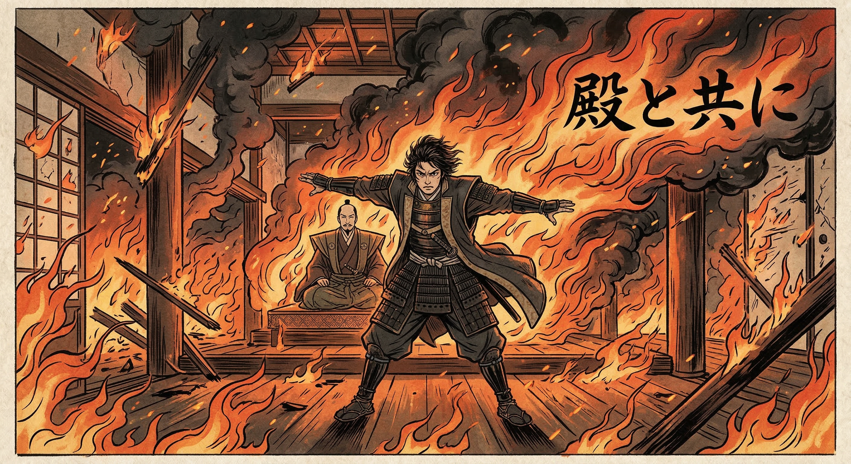 森蘭丸～炎の中で主を庇い殿と共に散る～