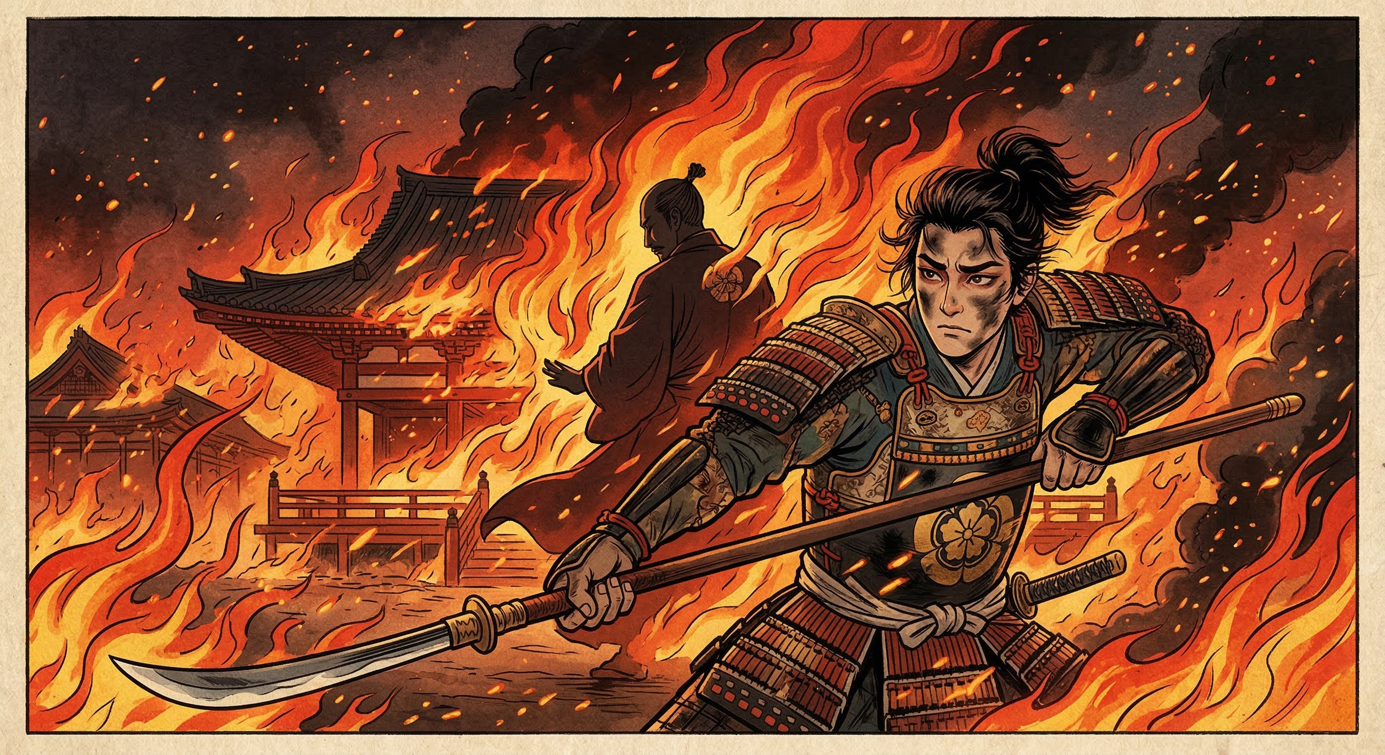 森蘭丸の「炎の中の忠節譚」を徹底分析。本能寺の変における史実と伝説を比較し、信長への忠誠と若き武士の理想像がどのように形成されたかを解き明かす。