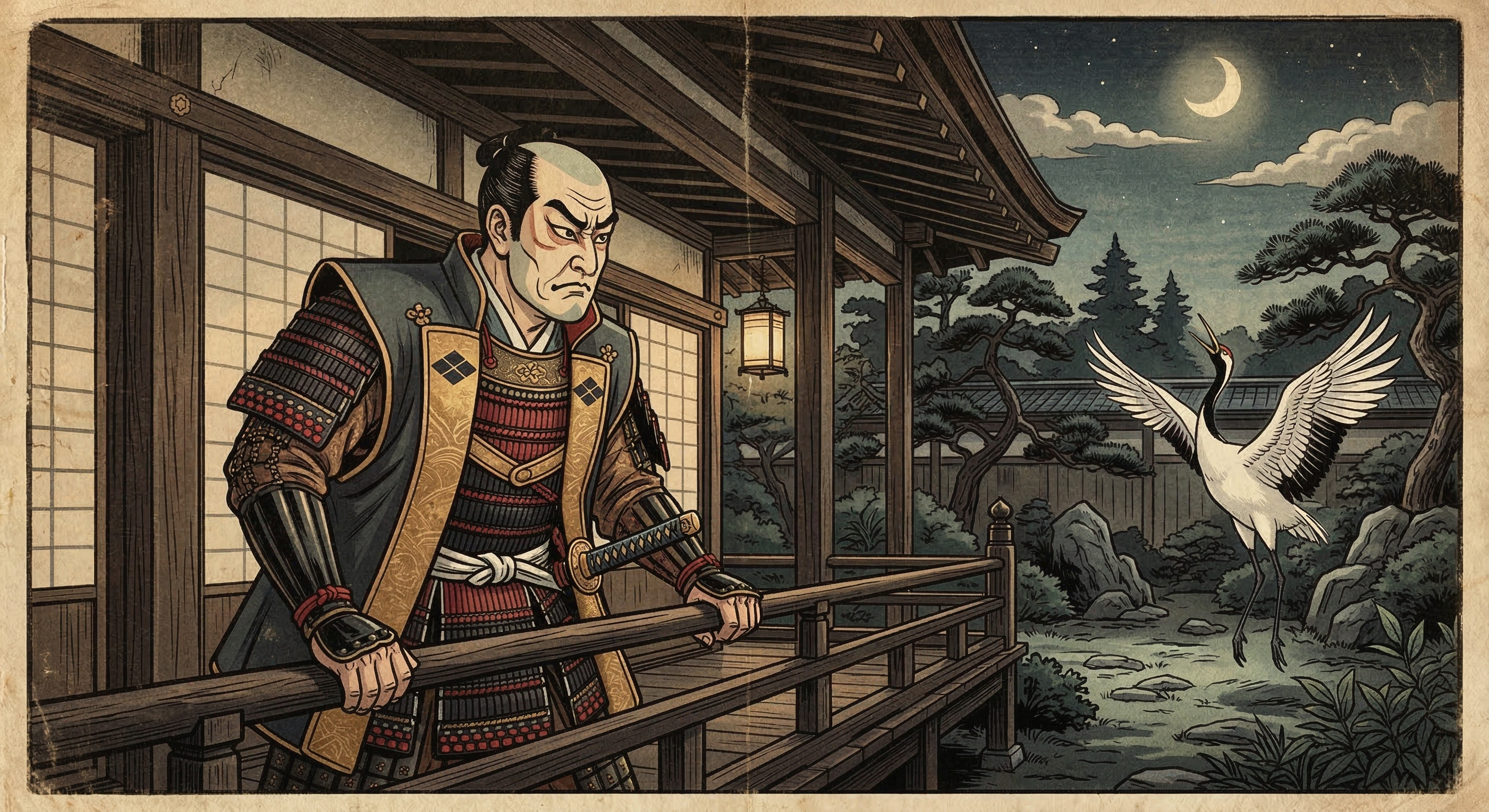 武田信虎～追放前夜、鶴鳴き止まず凶兆悟る～