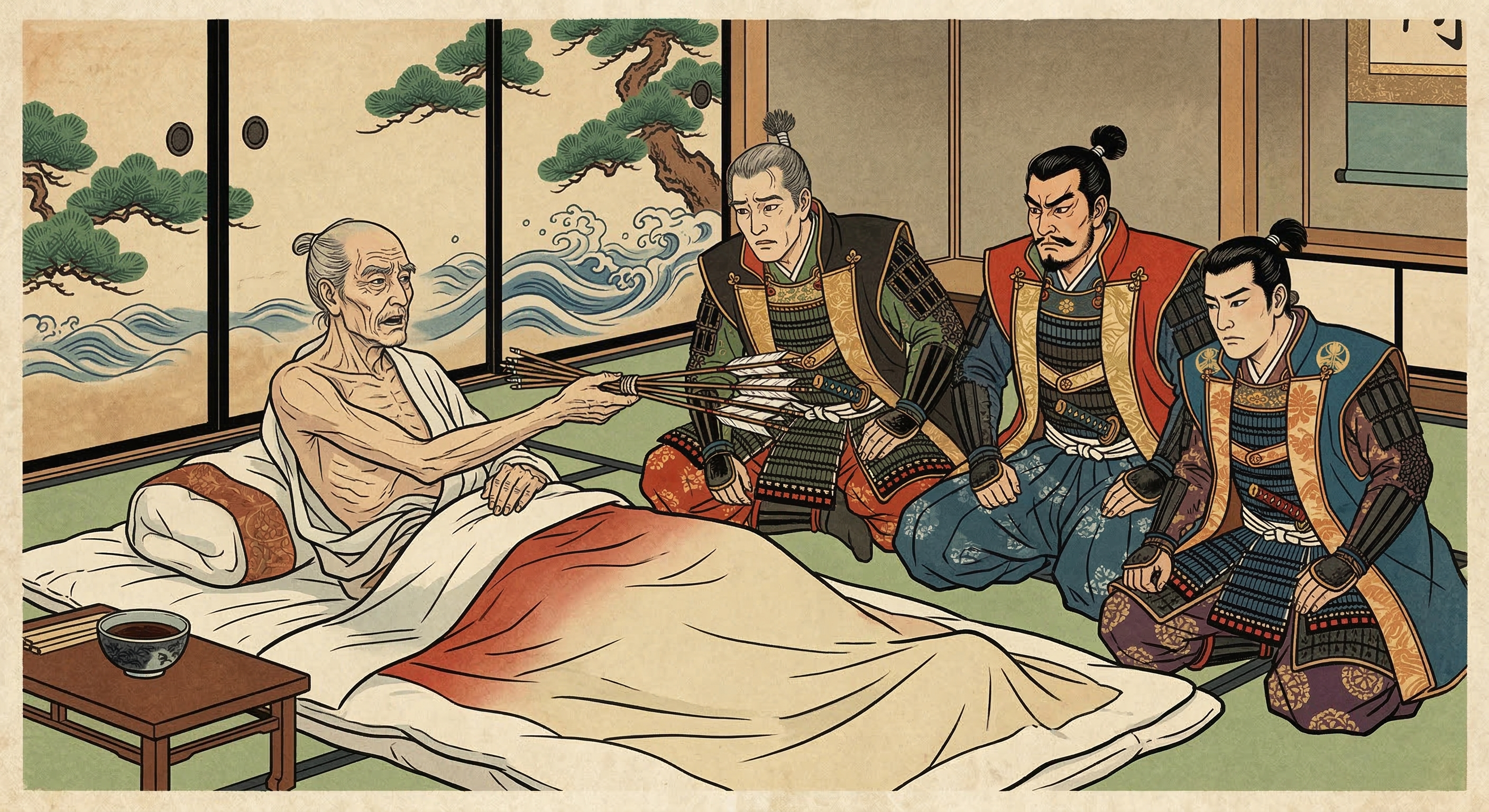 毛利元就～三本の矢で団結を諭す教訓～