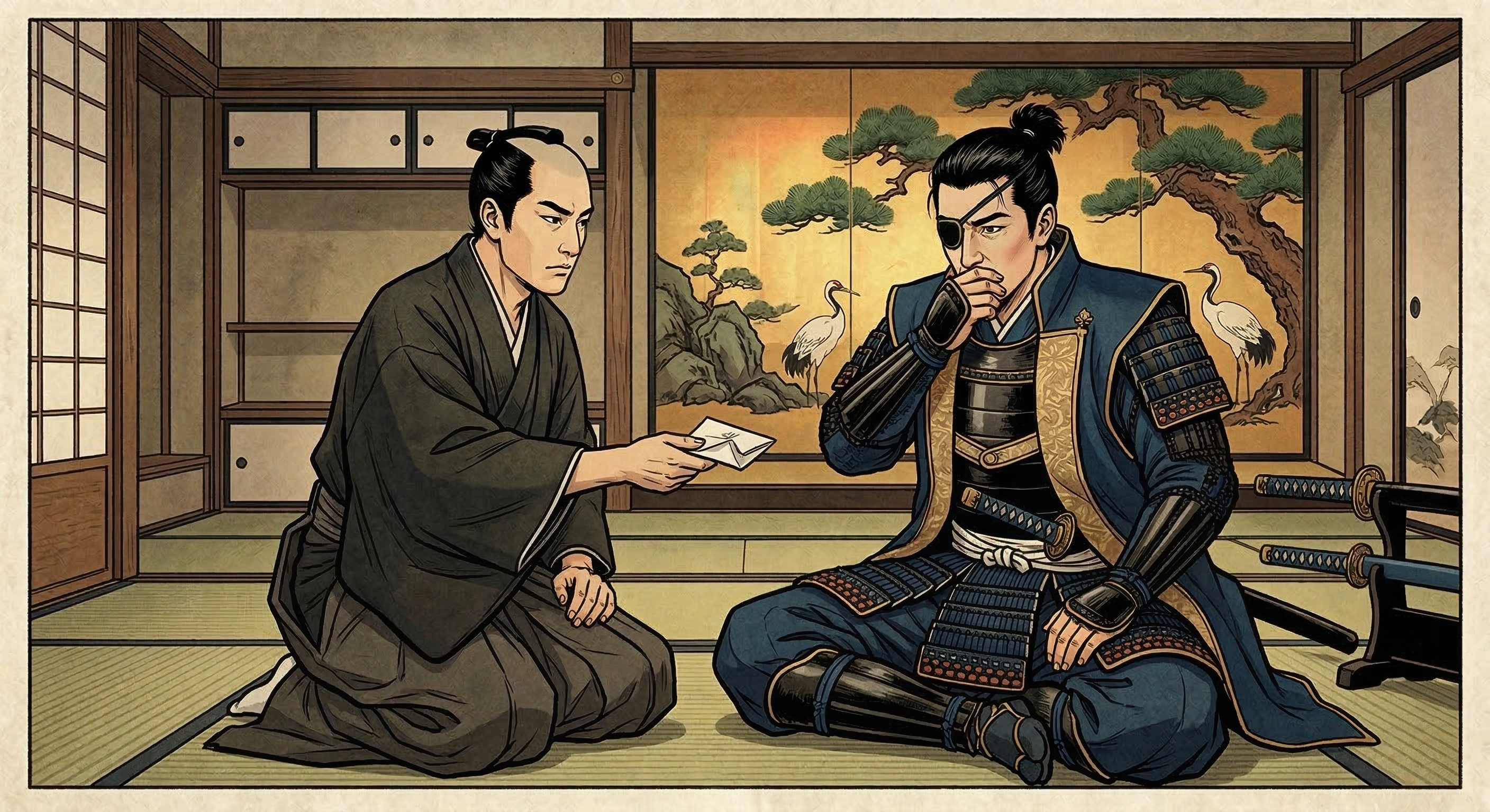 片倉小十郎が政宗の咳に瞬時に薬を差し出す逸話は、史実ではないが、彼の深い忠誠心と先見性を象徴する。他の壮絶な忠義の物語がその原型となり、後世に理想化された。