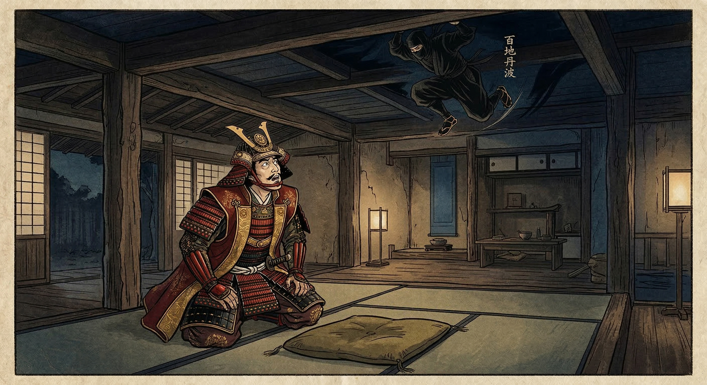 百地丹波～忍術の達人で屋敷の天井に姿を消す～