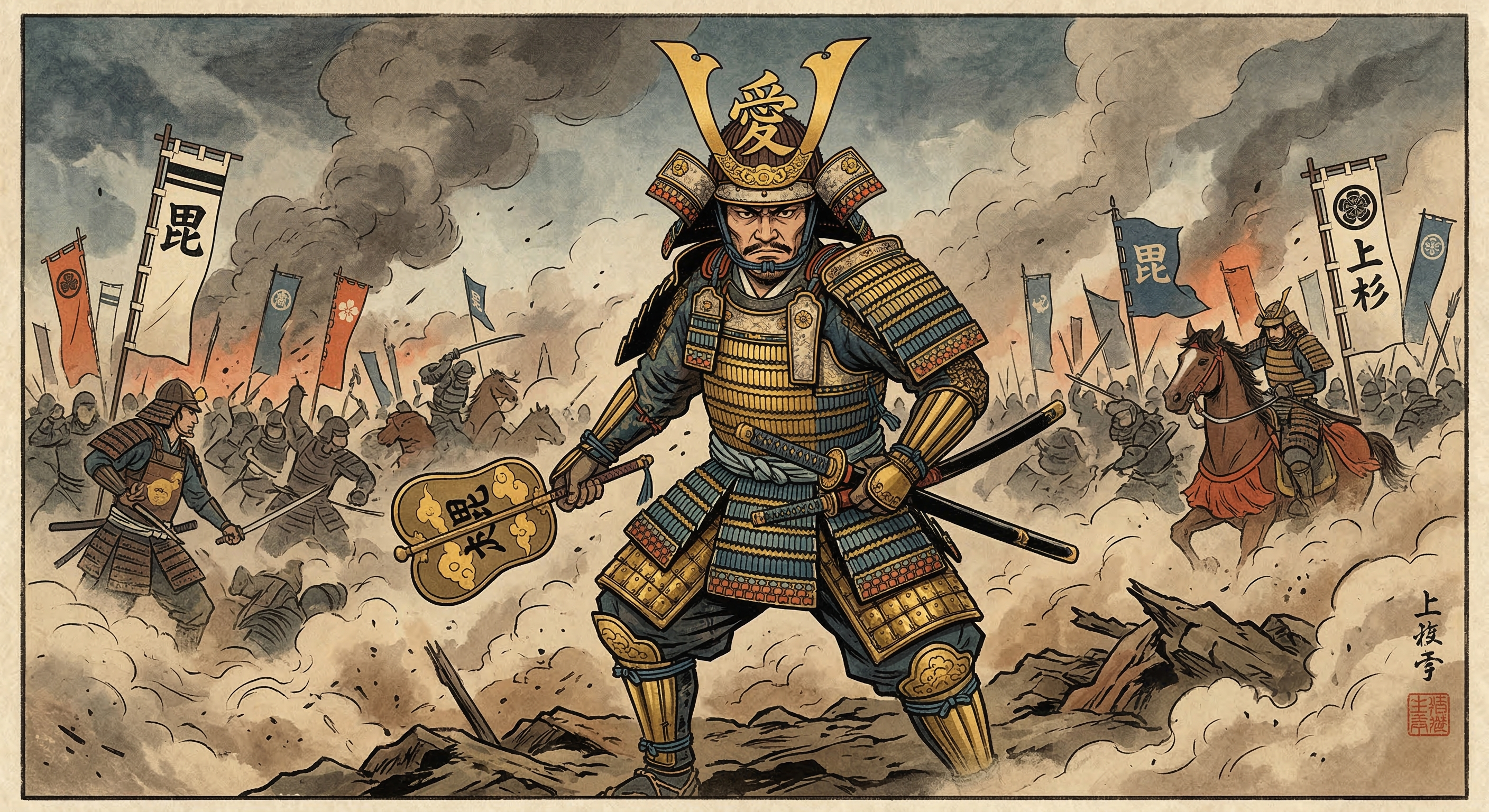 直江兼続～兜の前立「愛」は義の象徴～