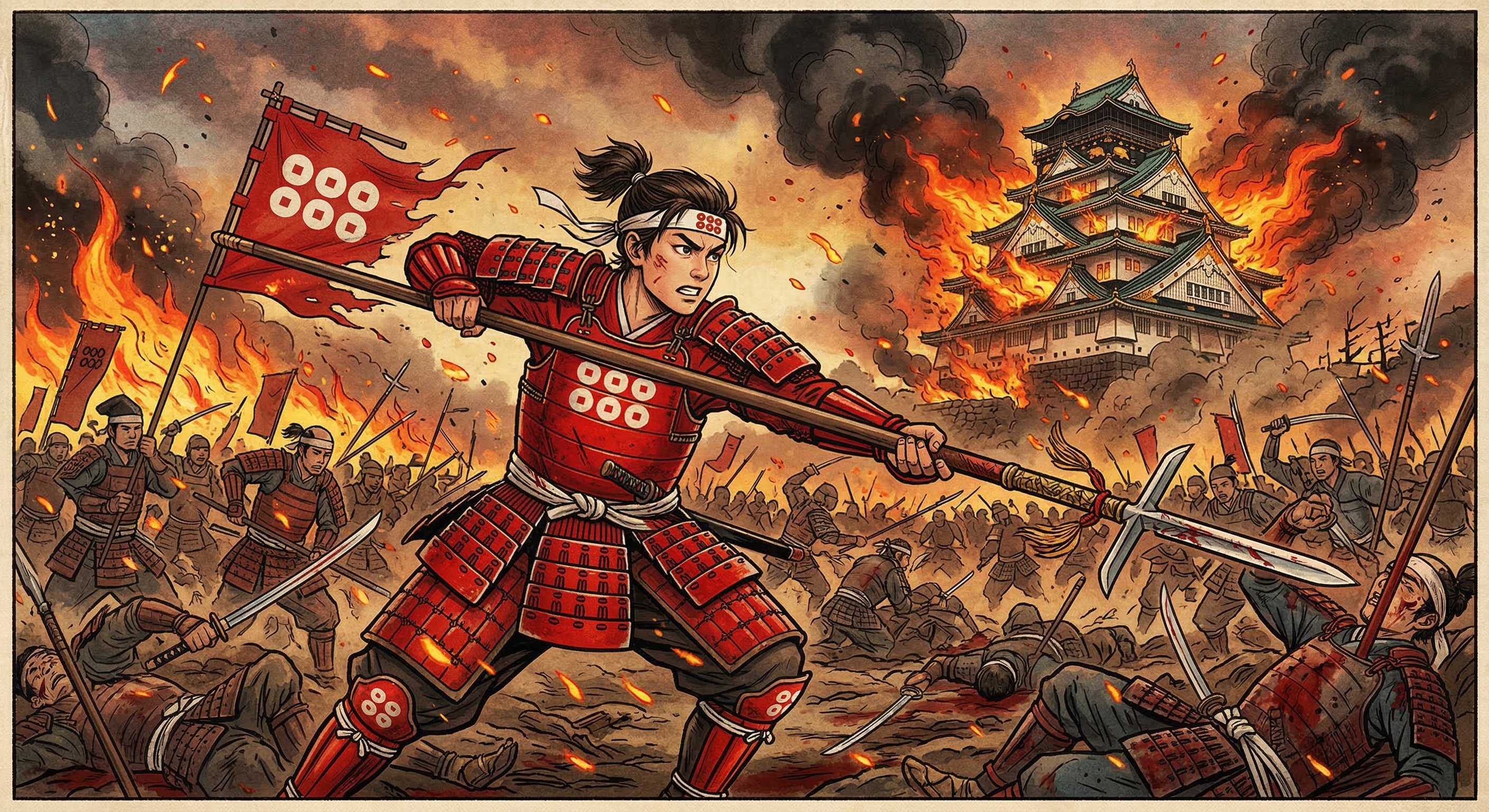 真田大助～父信繁倣い赤備え奮戦散華～