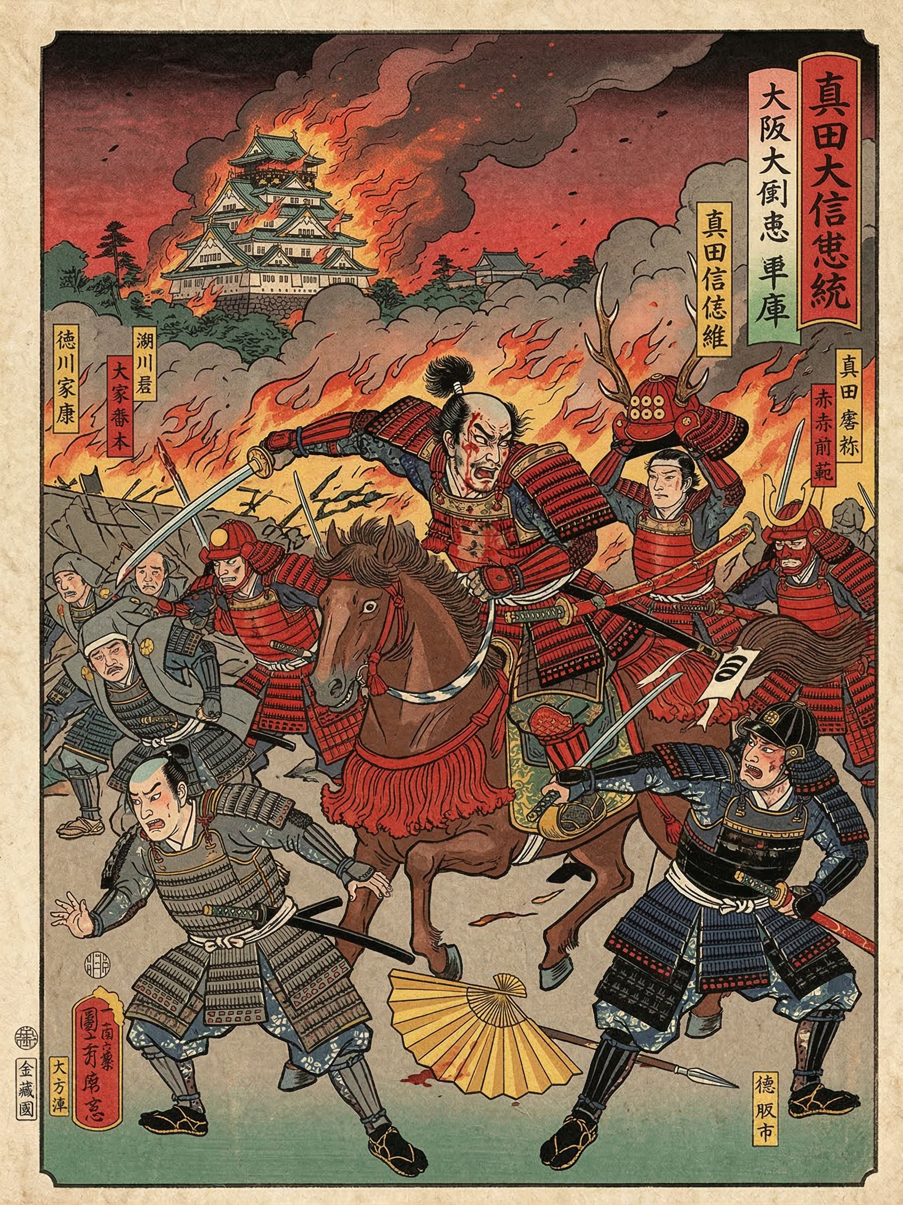 真田幸村（信繁）が大坂の陣で徳川家康本陣へ突入した史実を検証。兜を外し「顔を見よ、これが真田なり」と叫んだ逸話の真偽と、伝説が生まれた背景を探る。