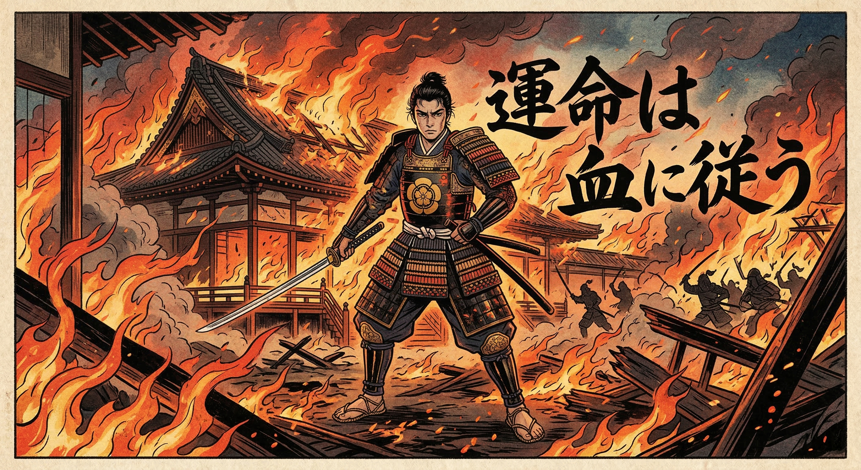 織田信忠の「運命は血に従う」逸話を徹底検証。本能寺の変における彼の最後の決断、史料が示す「覚悟」の真実、そして後世の創作による逸話の形成過程を解き明かす。