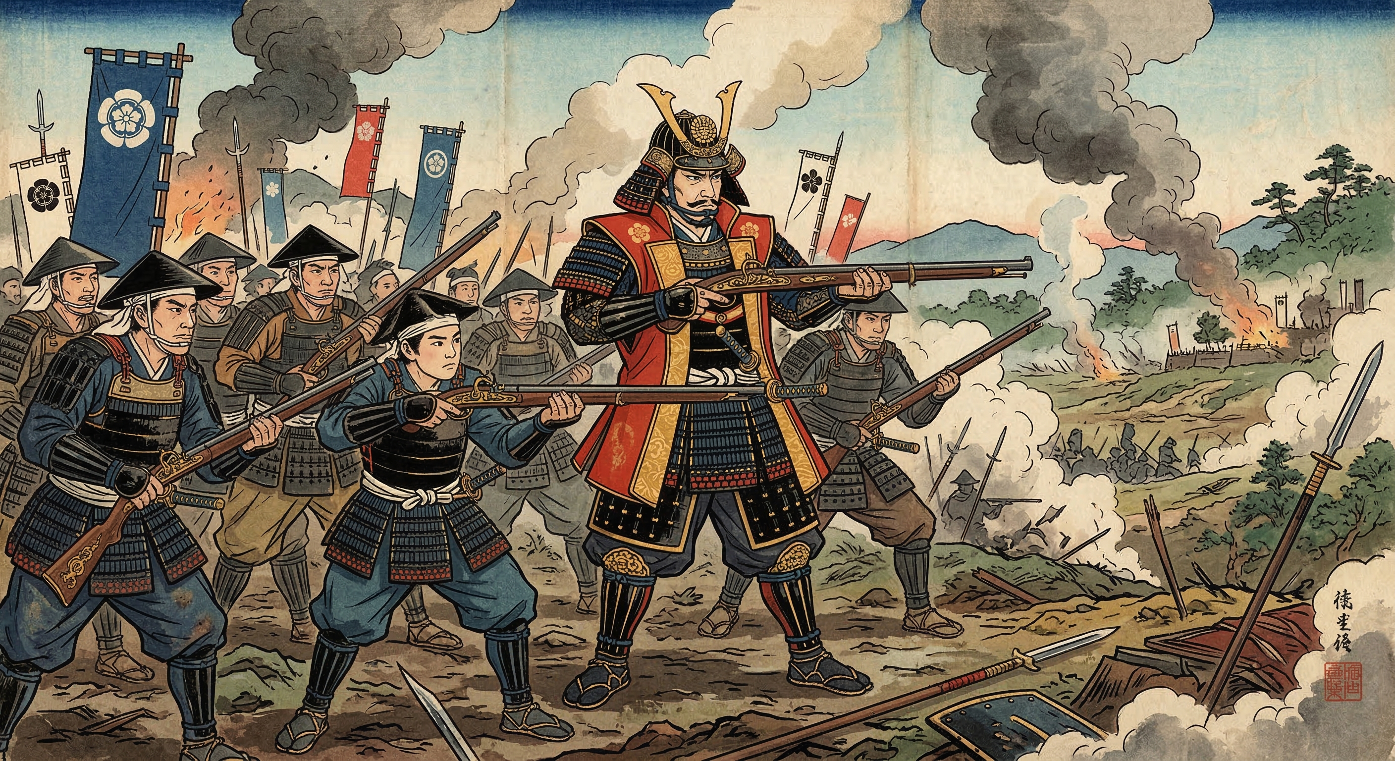 織田信長～合戦中鉄砲試射指導し勝利の鼓動～