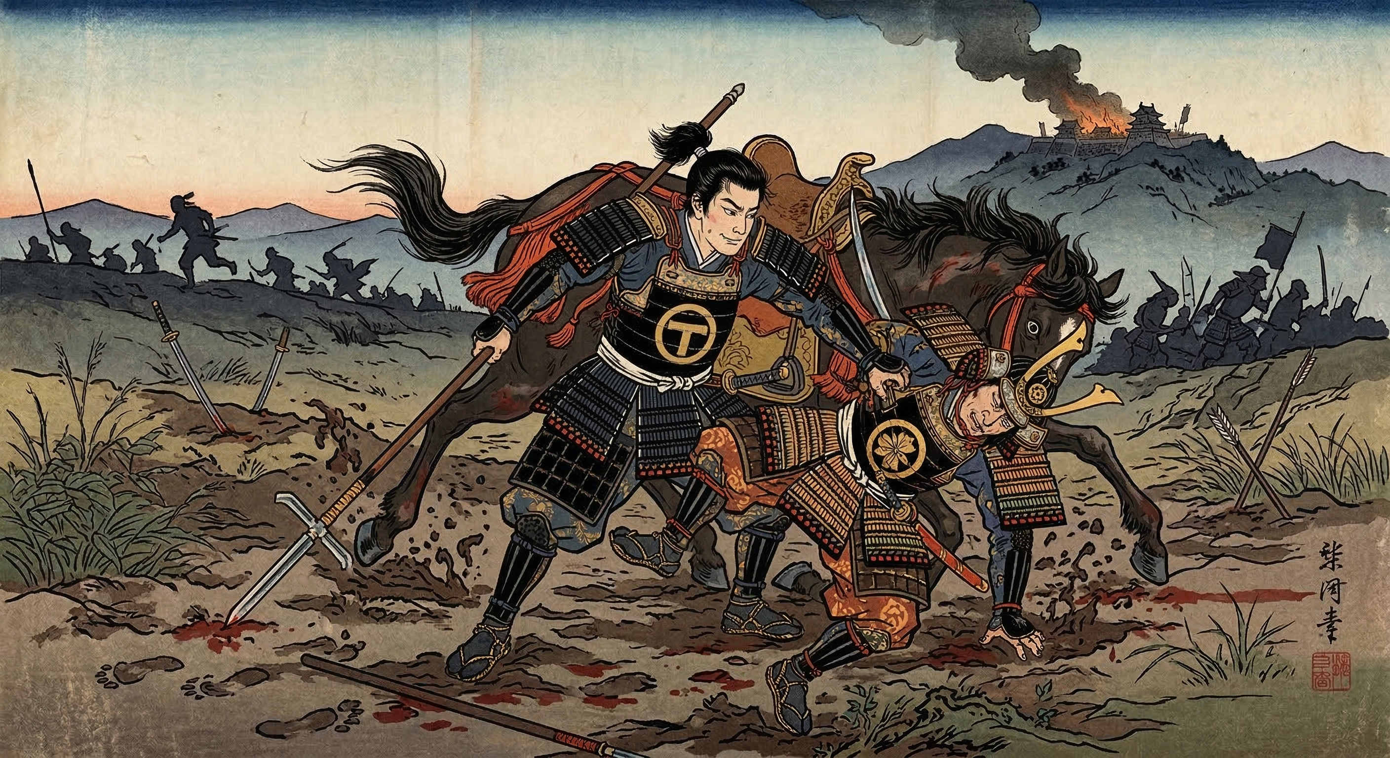 脇坂安治～敵陣突入し敵将捕らえ引き戻す～