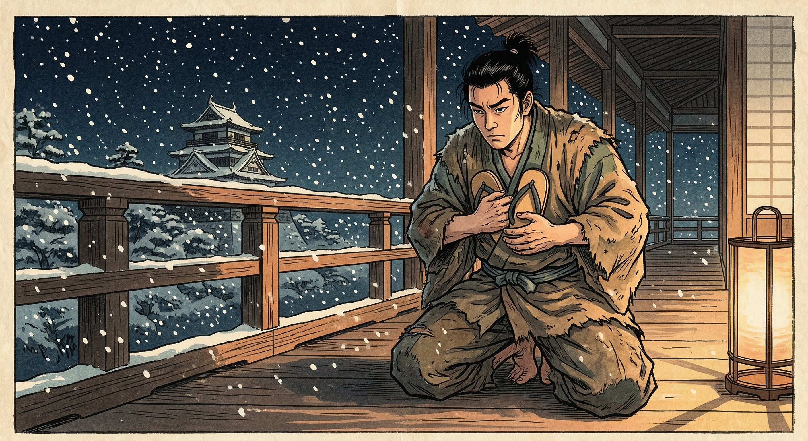 豊臣秀吉～寒朝草履温め信長に抜擢～