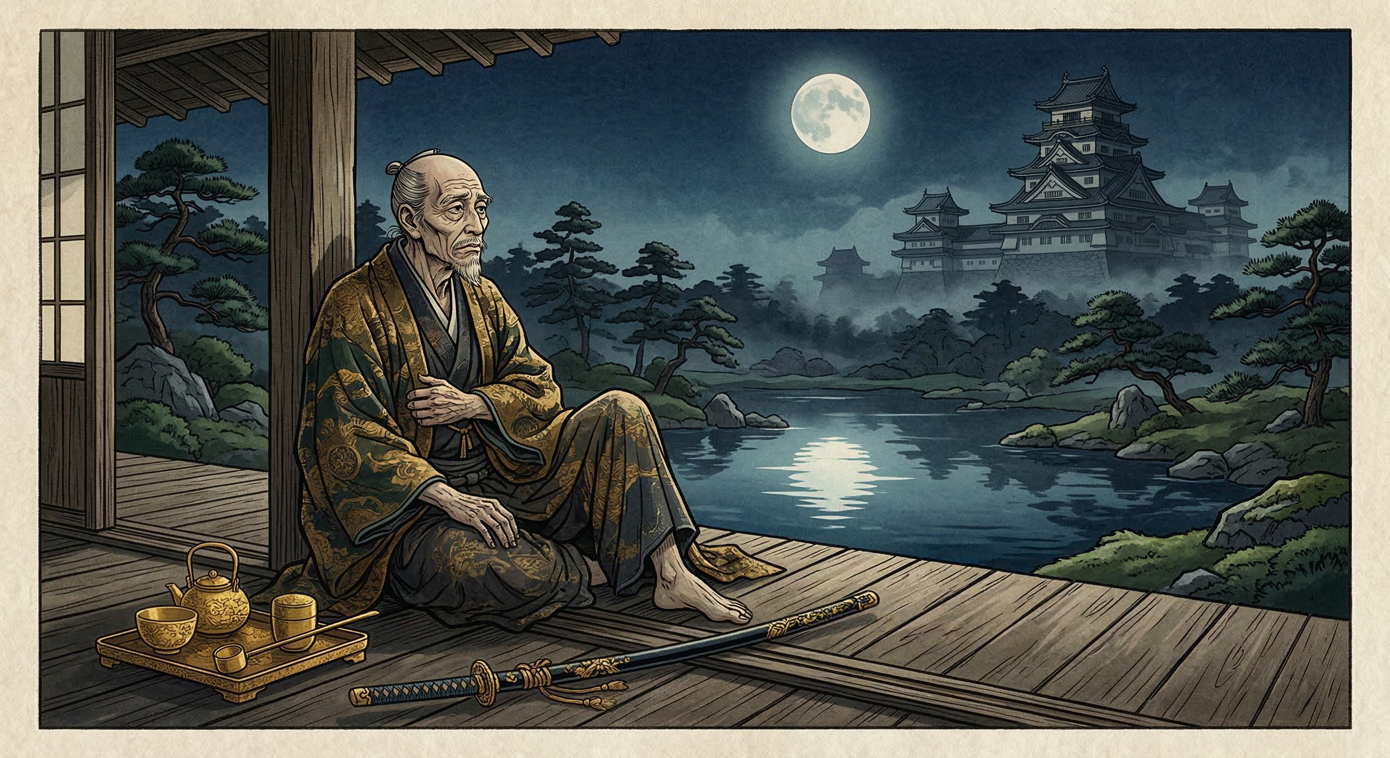 豊臣秀吉の「猿も老いれば月掴めず」は、史実ではないが、仏教寓話「猿猴捉月」を背景に、彼の晩年の野望と挫折を象徴する物語として語り継がれる。