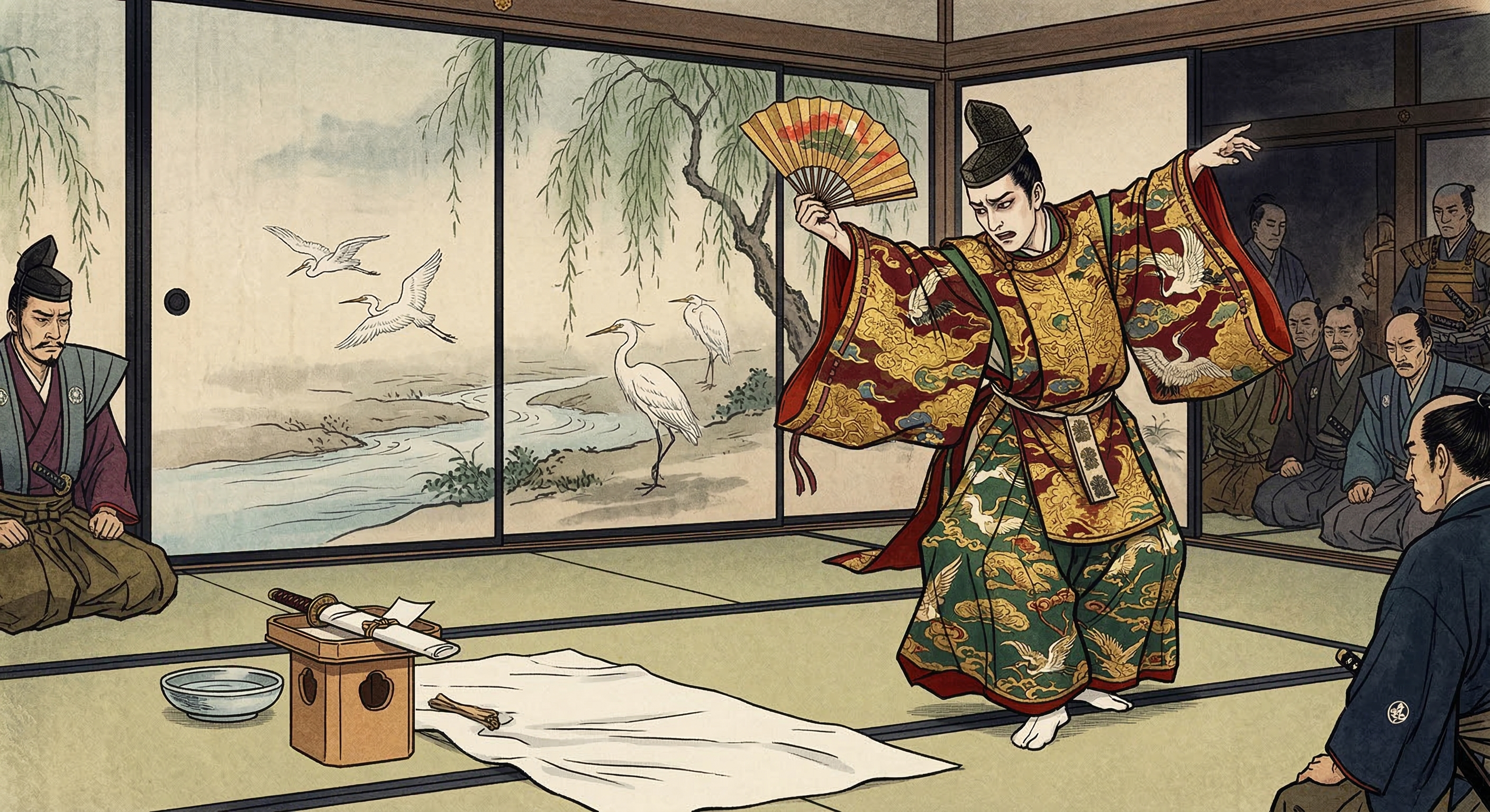 豊臣秀次～高野山で切腹金襴直衣で舞う～