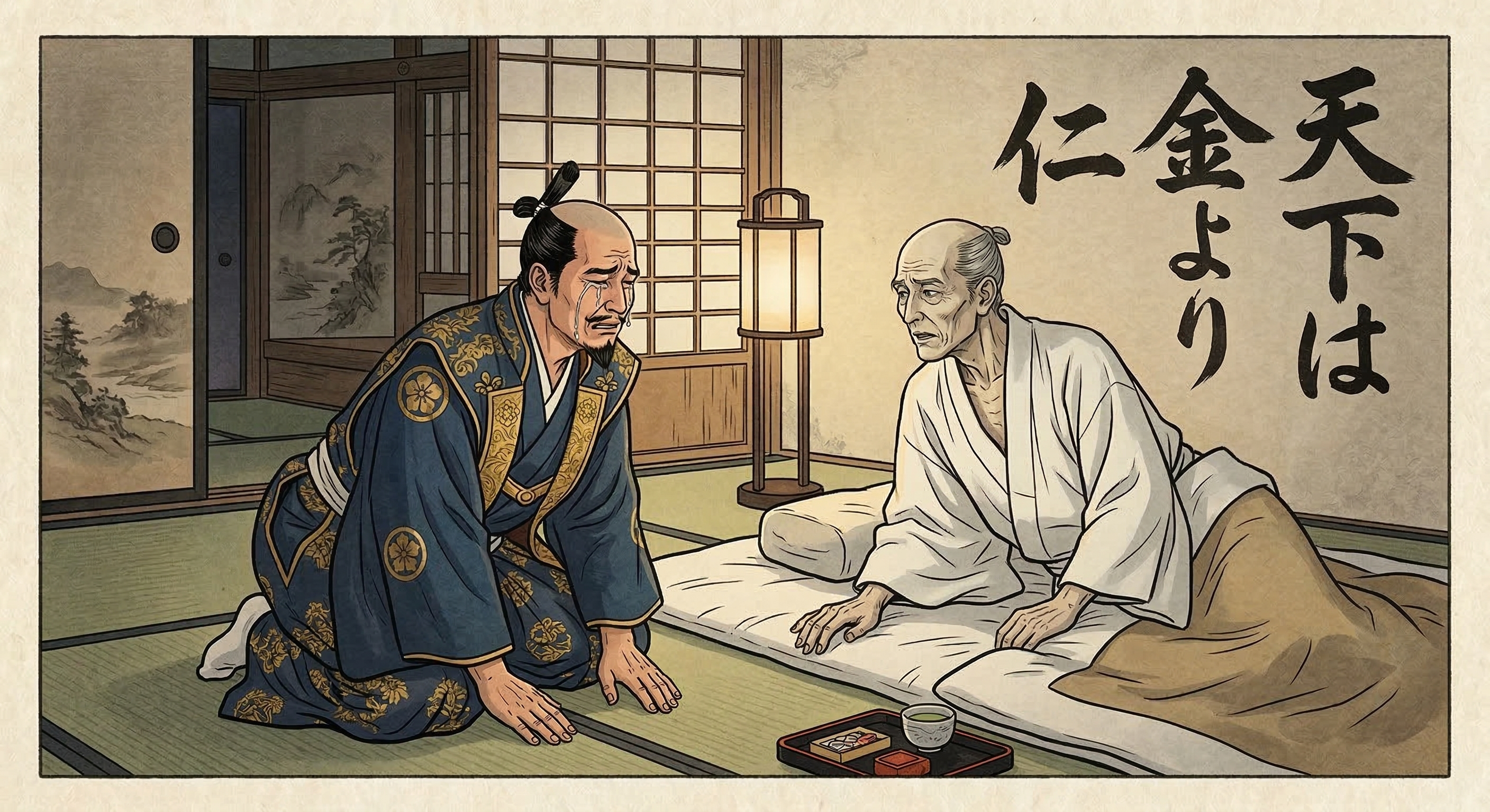 豊臣秀長が秀吉に「天下は金より仁」と諫言した逸話の真偽を検証。史実から秀長の役割と豊臣政権への影響、そして後世に物語が生まれた背景を探る。