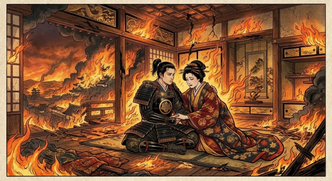 豊臣秀頼　～落城の際、淀殿と共に天守で最期～
