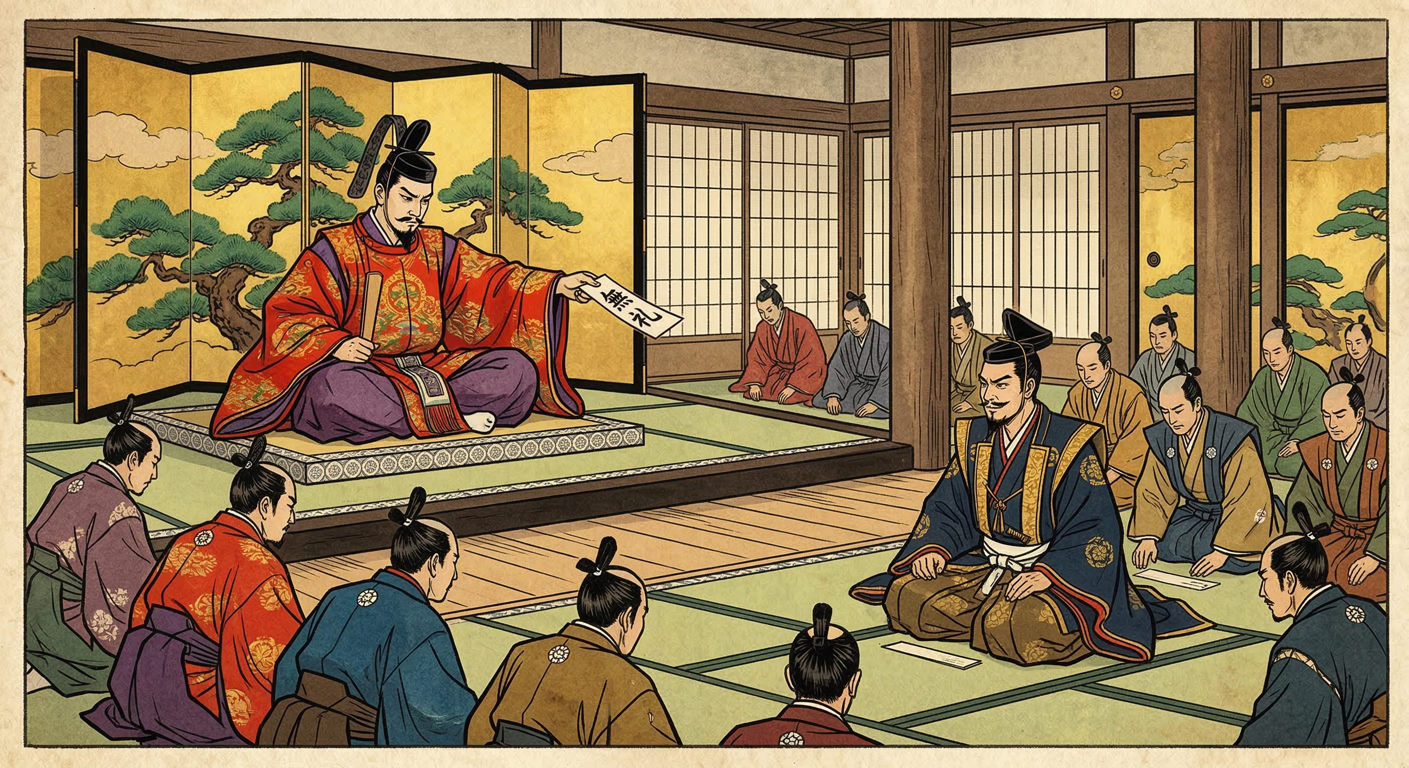 足利義昭～信長無礼なじる短冊風聞～