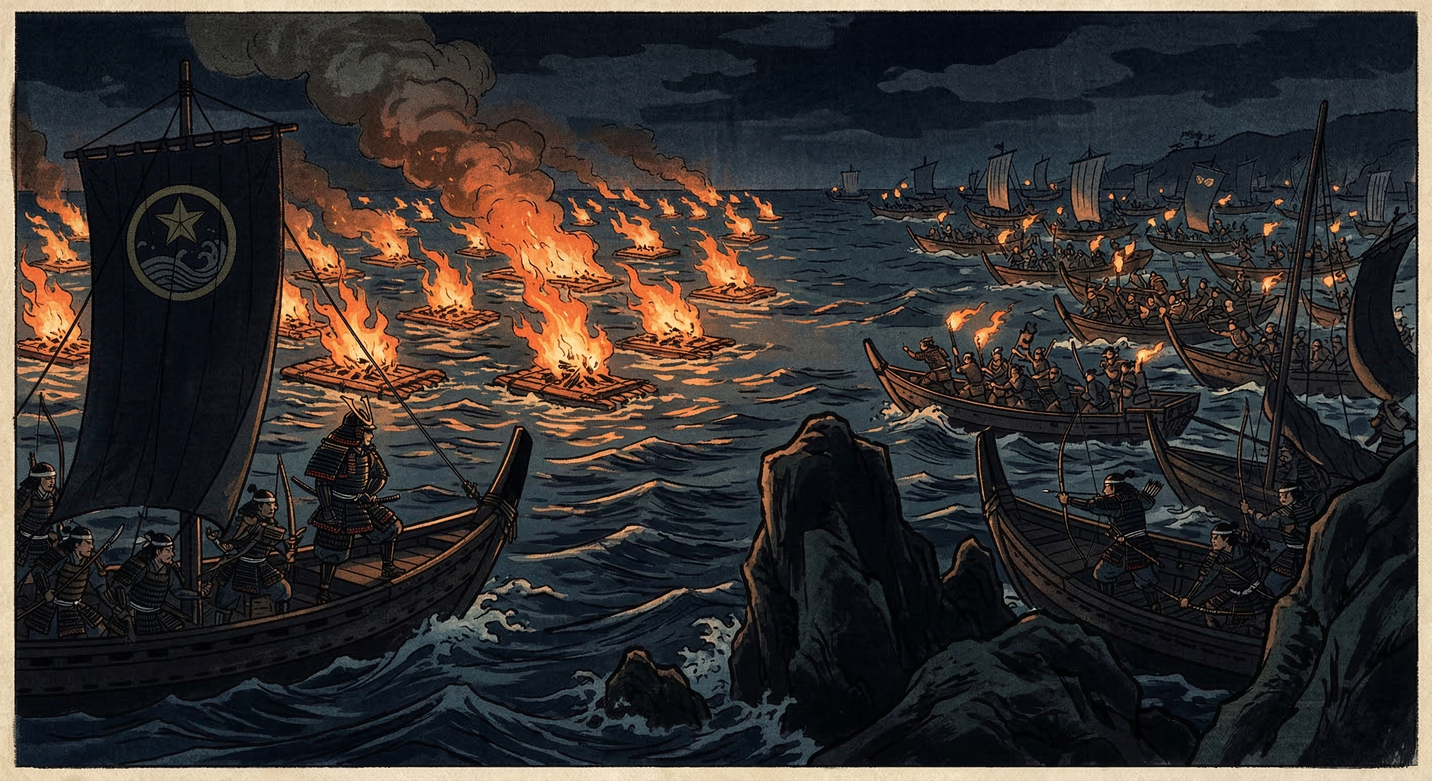 里見義弘～焚き火漂わせ敵誘い込む奇策～