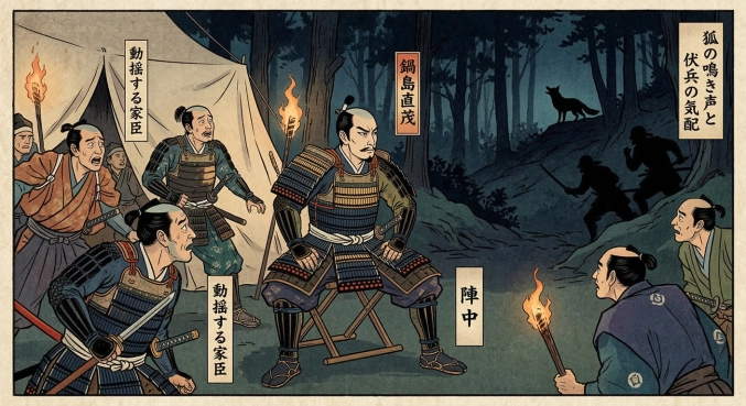 鍋島直茂　～夜に狐の声聞き「戦の兆し」と判断～
