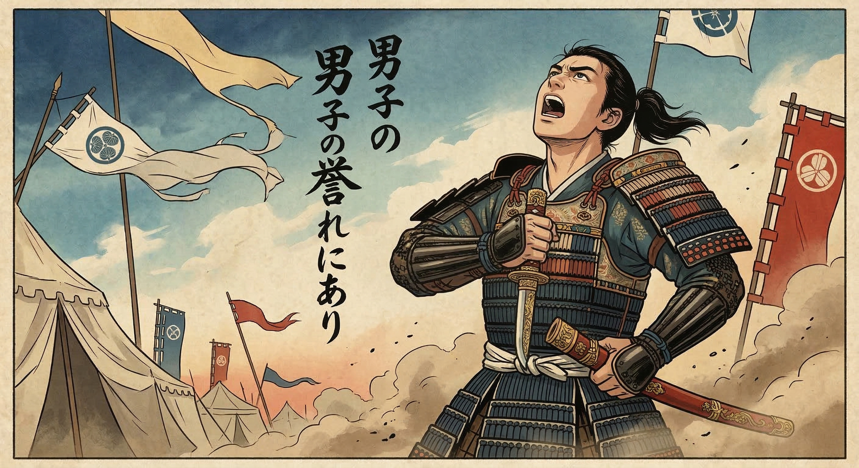 長宗我部元親の初陣「長浜の戦い」における『母の短刀』逸話は創作の可能性が高い。史実では冷静な判断力と大胆な行動で「鬼若子」と称された。