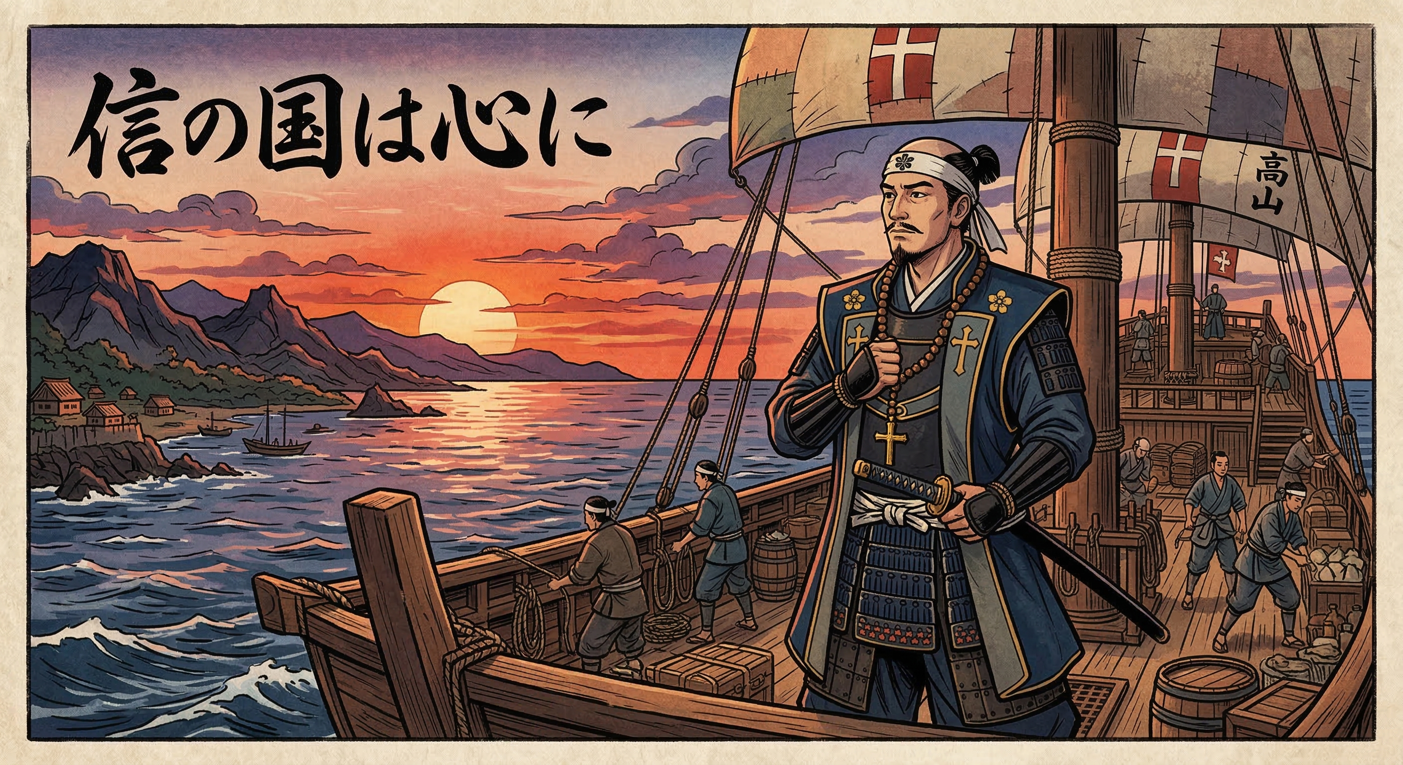 高山右近～国外追放時「信の国は心に」と殉教～