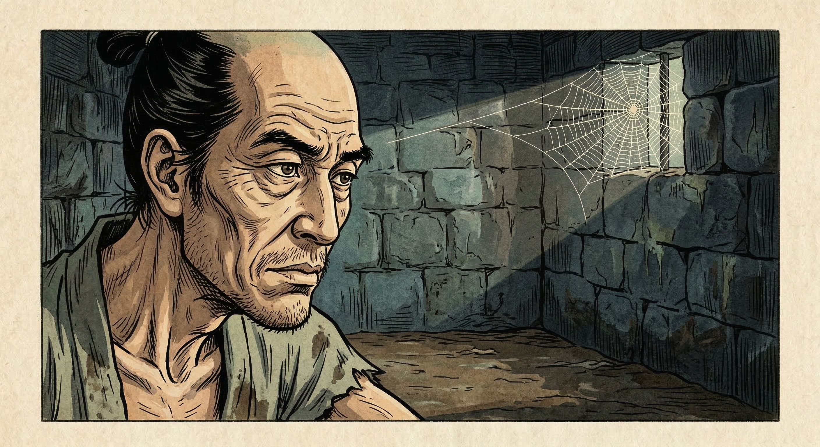 黒田官兵衛～幽閉中、蜘蛛の巣見て脱出閃く機転～