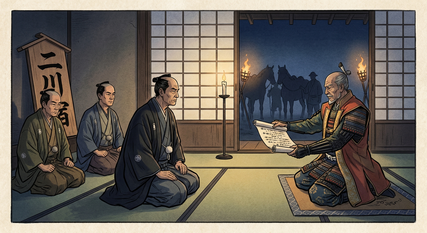 慶長6年、家康は東海道の宿駅制度を整備。二川宿は当初「二村一宿」体制だったが、交通量増大で機能不全に。40年後、幕府直轄領となり計画移転で現在の宿場町が完成した。