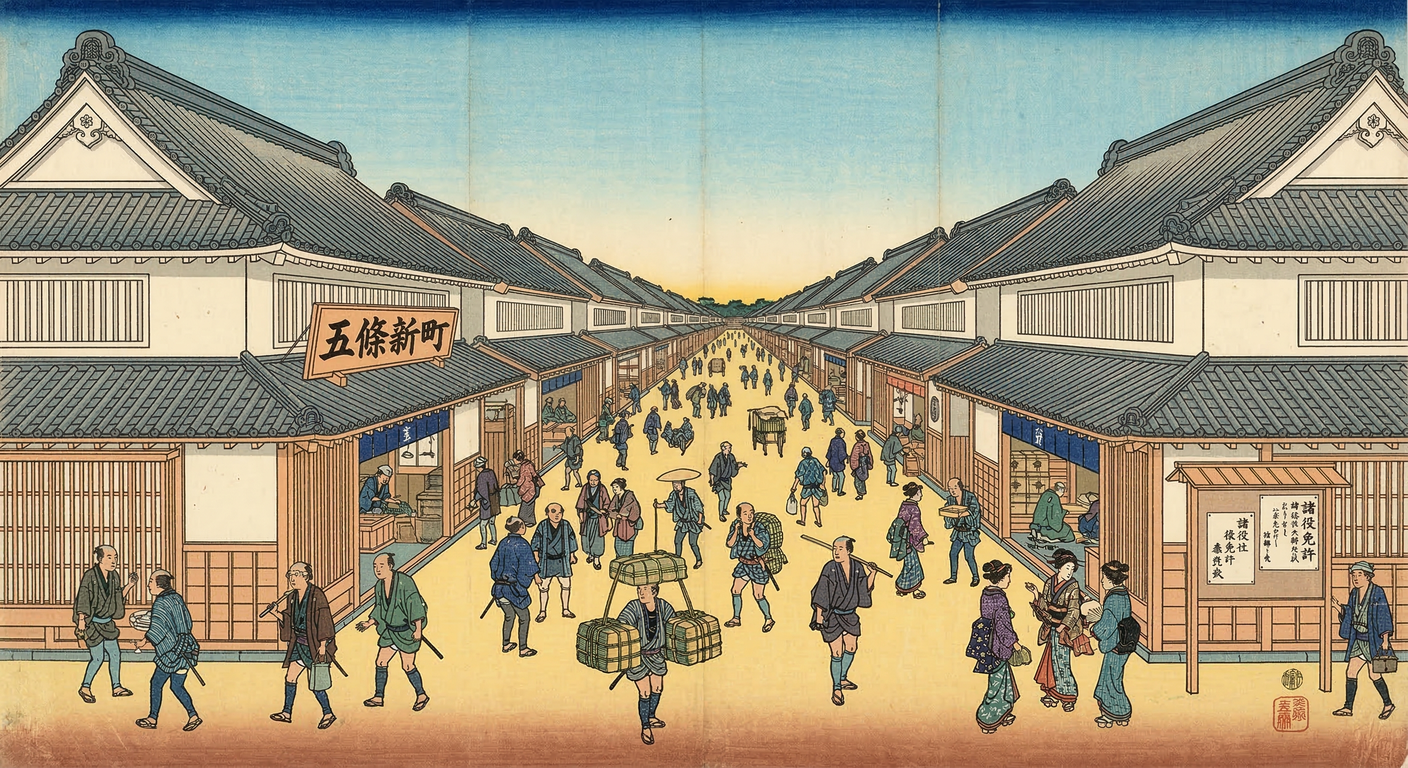 五條新町成立（1590）